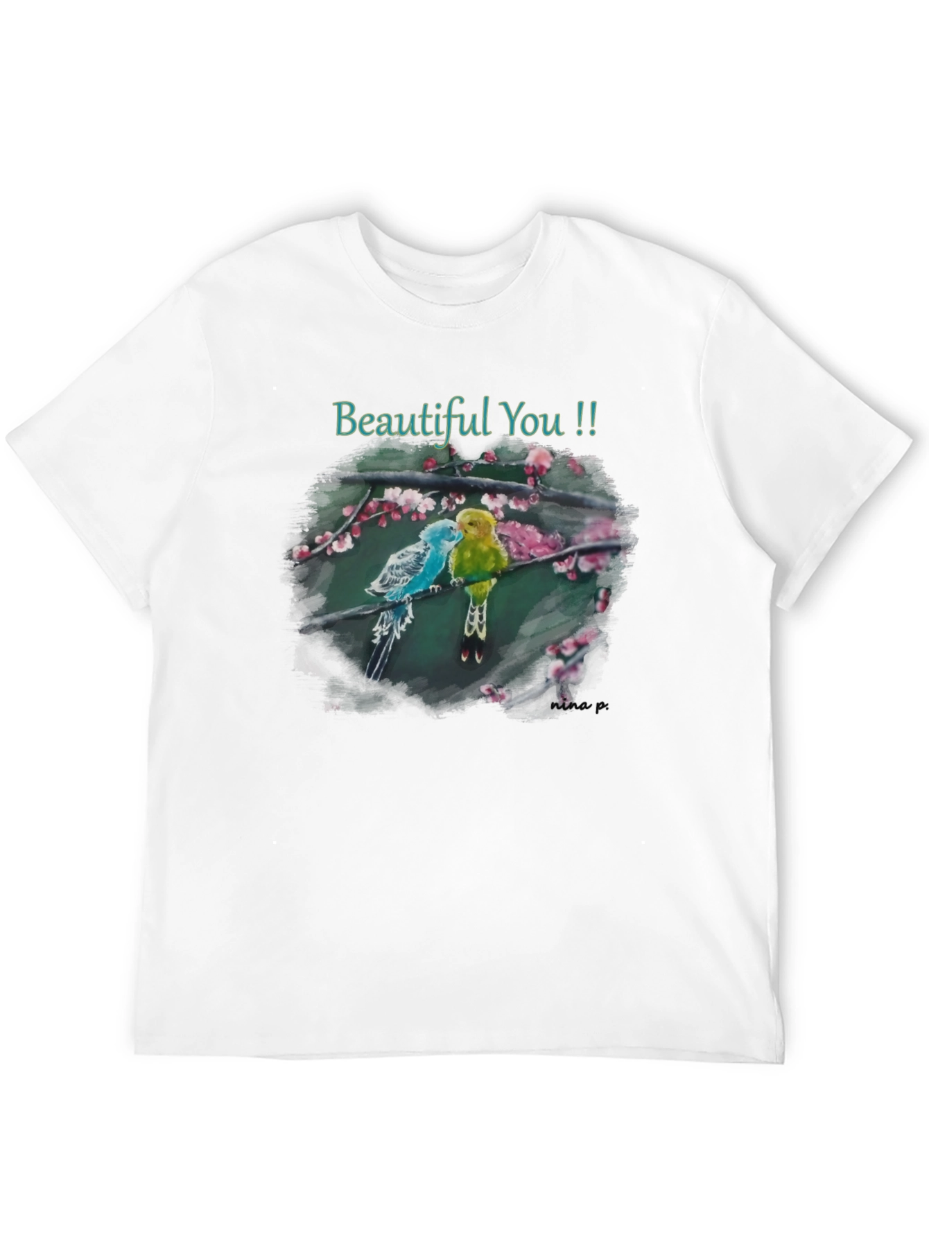 Black Beautiful You Bird T-Shirt - Unique Design view 12