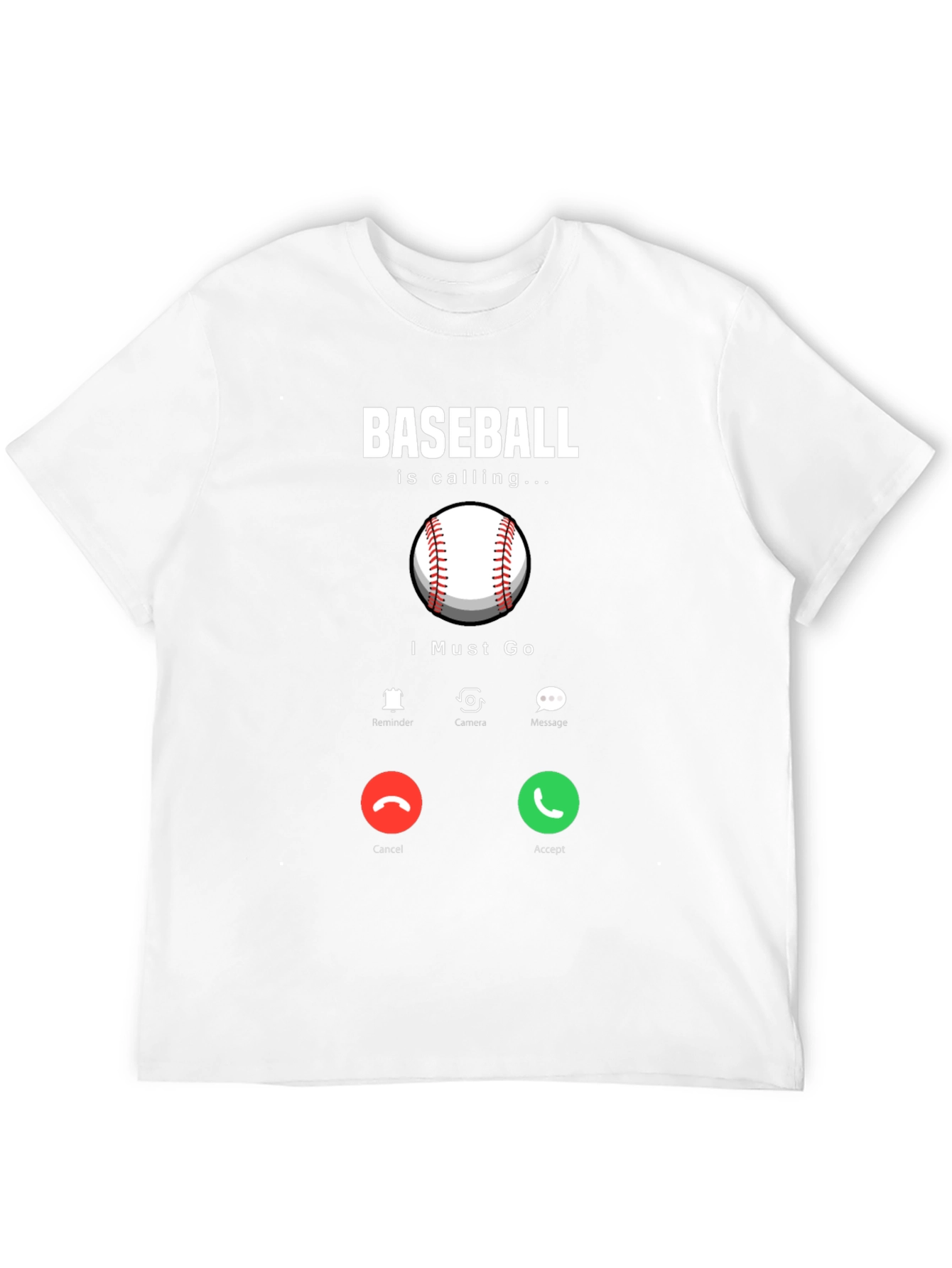 Black Baseball Calling T-Shirt Funny Baseball Lover Tee view 12