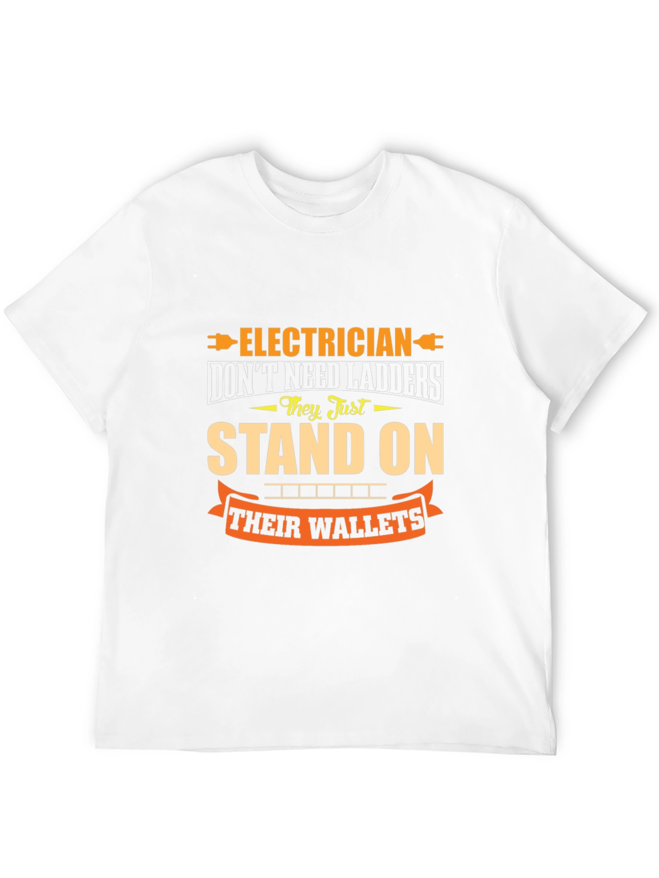 Black Electrician Wallet Humor Graphic Tee - Black view 12