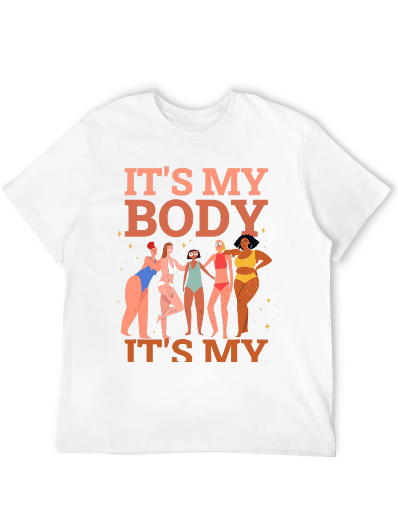 Black It's My Body T-Shirt - Women's Rights Graphic Tee view 12