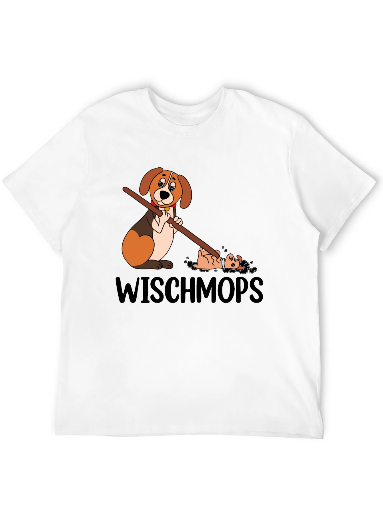Black Wischmops Dog T-Shirt view 12