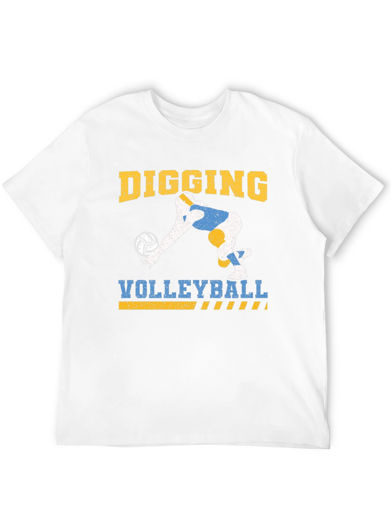 Black Digging Volleyball Graphic Tee - Black view 12