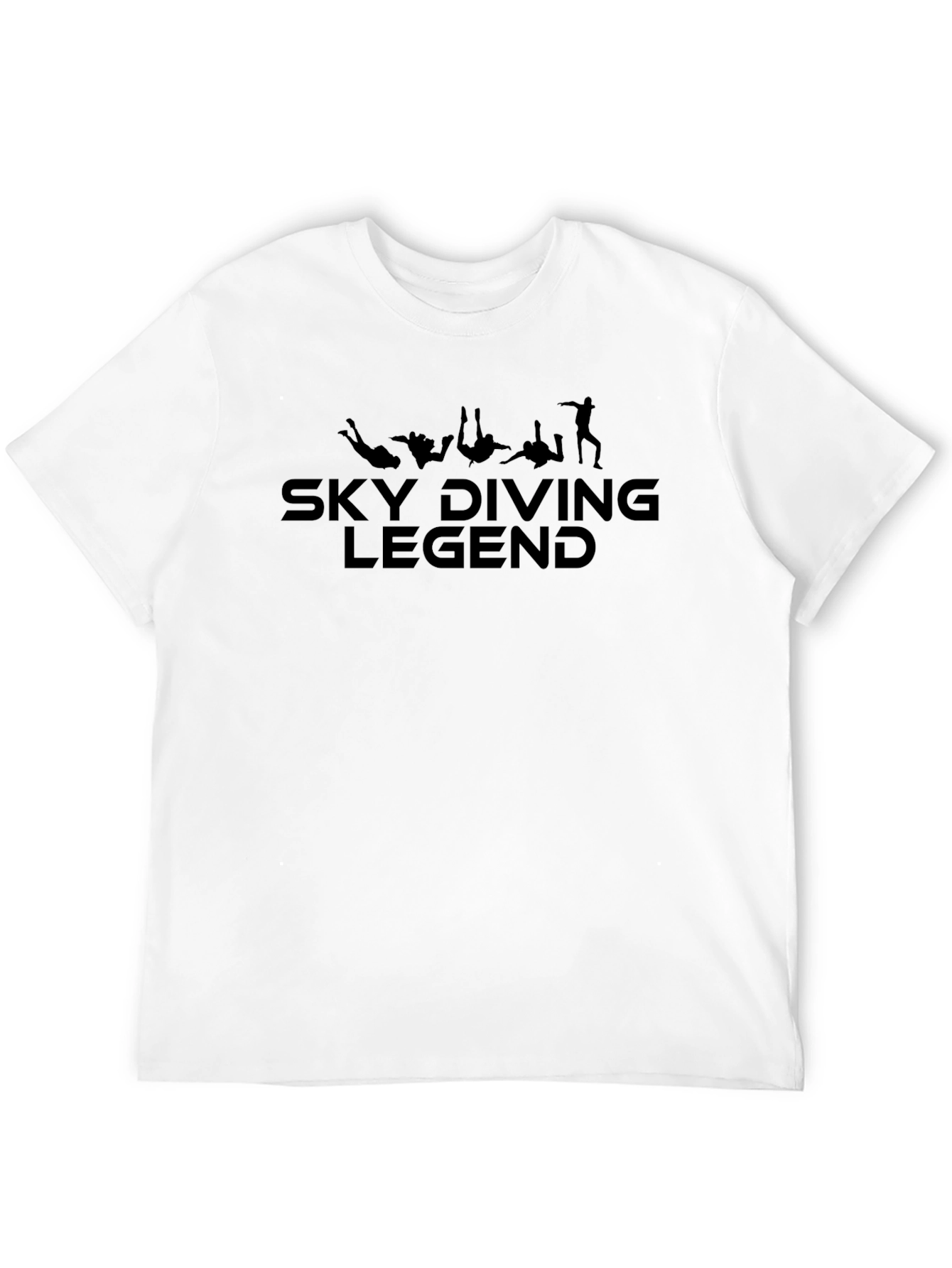 Black Skydiving Legend Black Graphic T-Shirt view 12