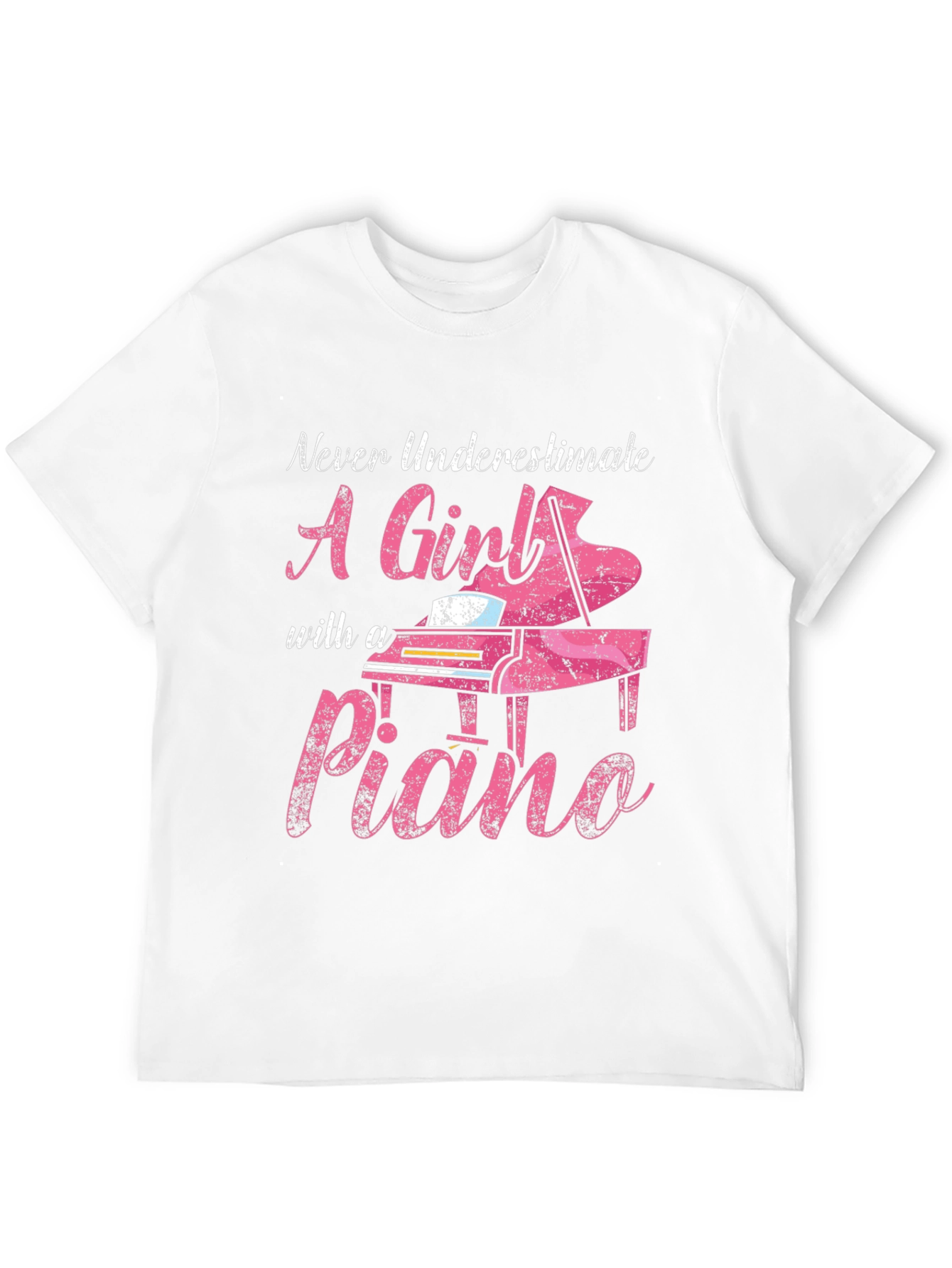 Black Never Underestimate A Girl with a Piano T-Shirt view 12