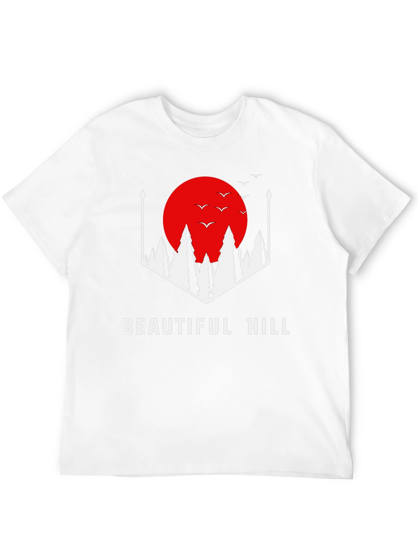 Black Beautiful Hill Graphic Tee - Stylish Comfort view 12
