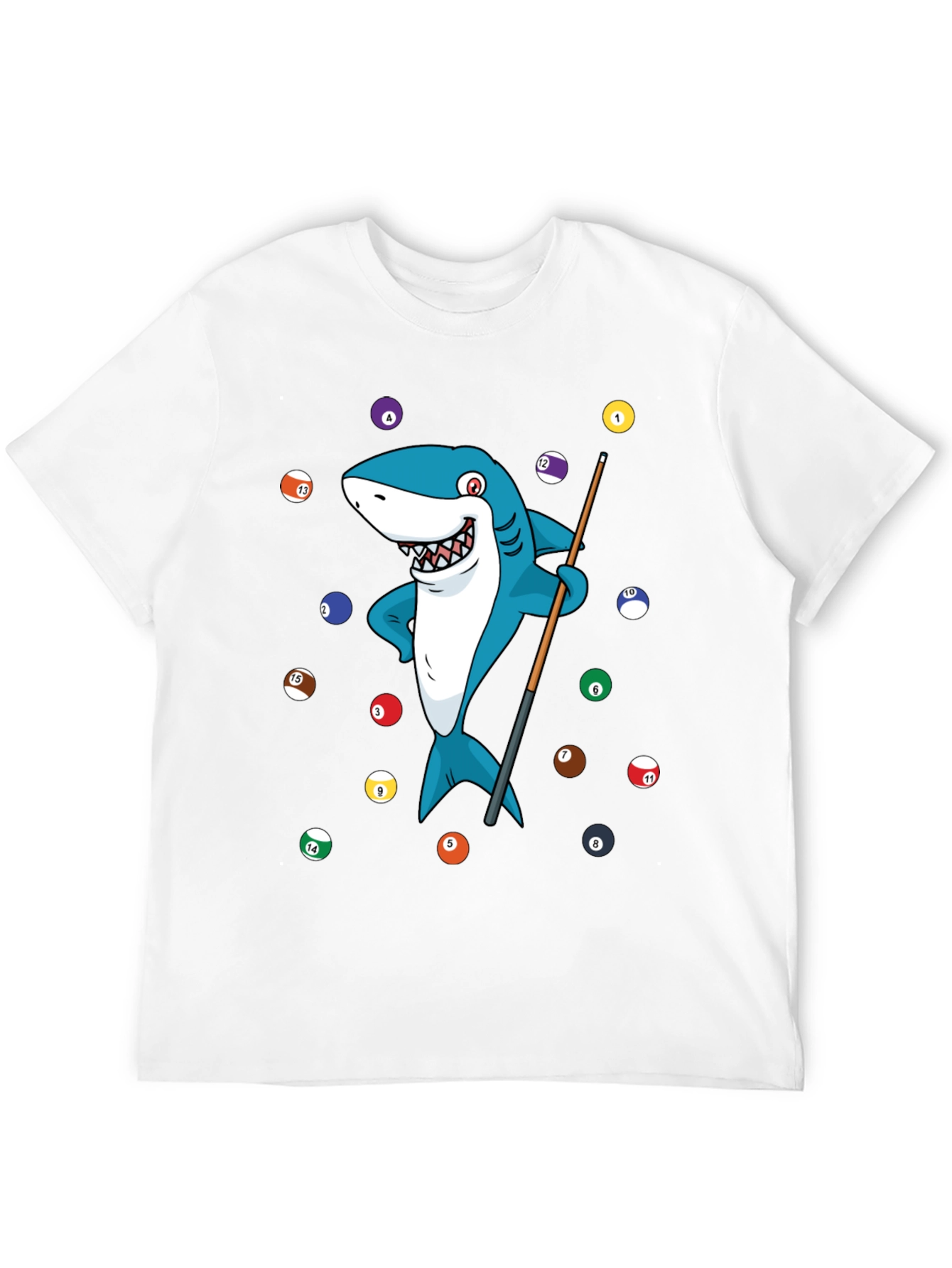 Black Shark Pool Player Graphic Tee view 12