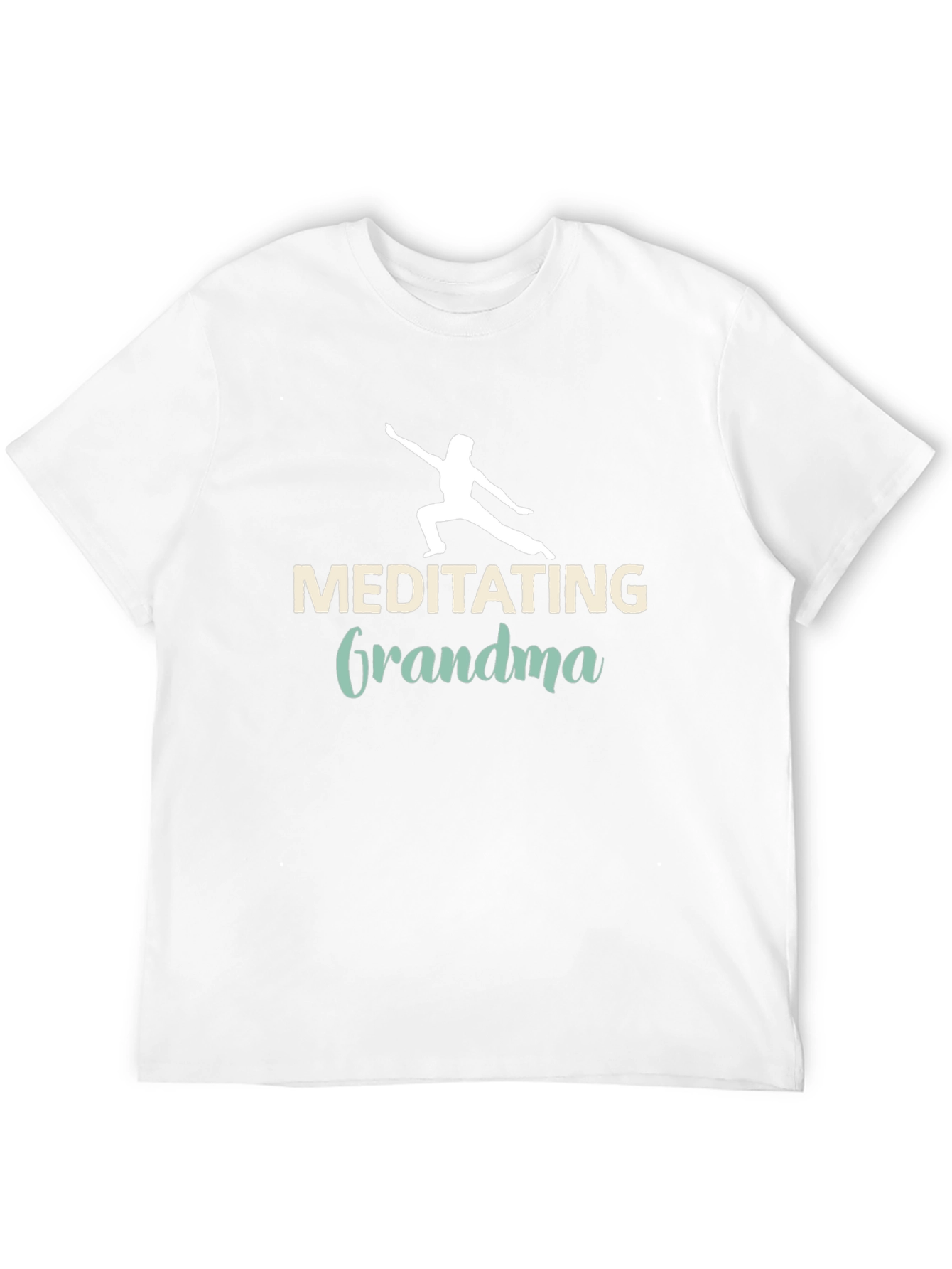 Black Meditating Grandma Black Tee view 12