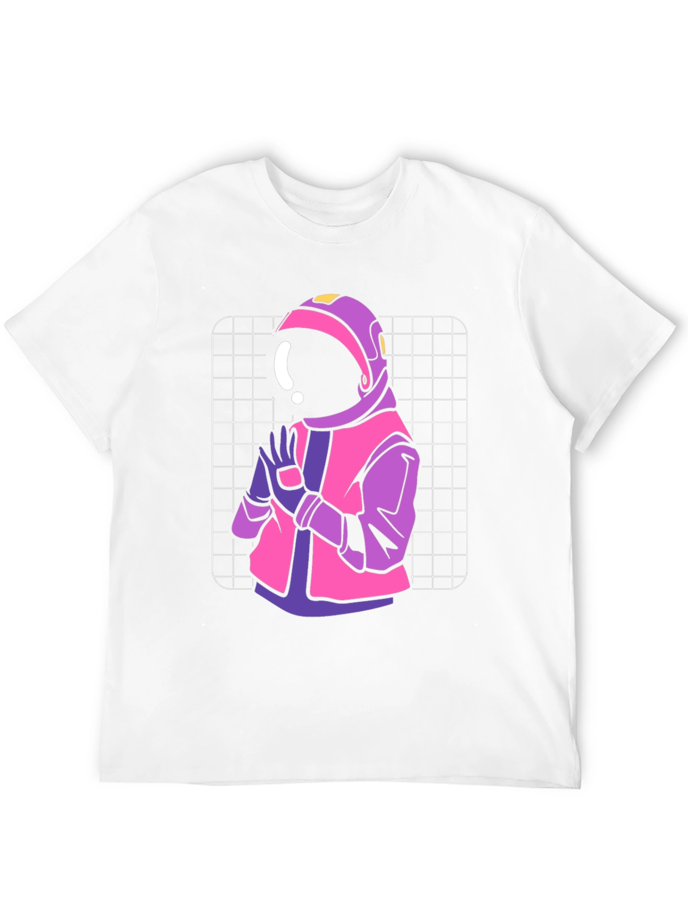 Black Retro Astronaut Graphic T-Shirt view 12