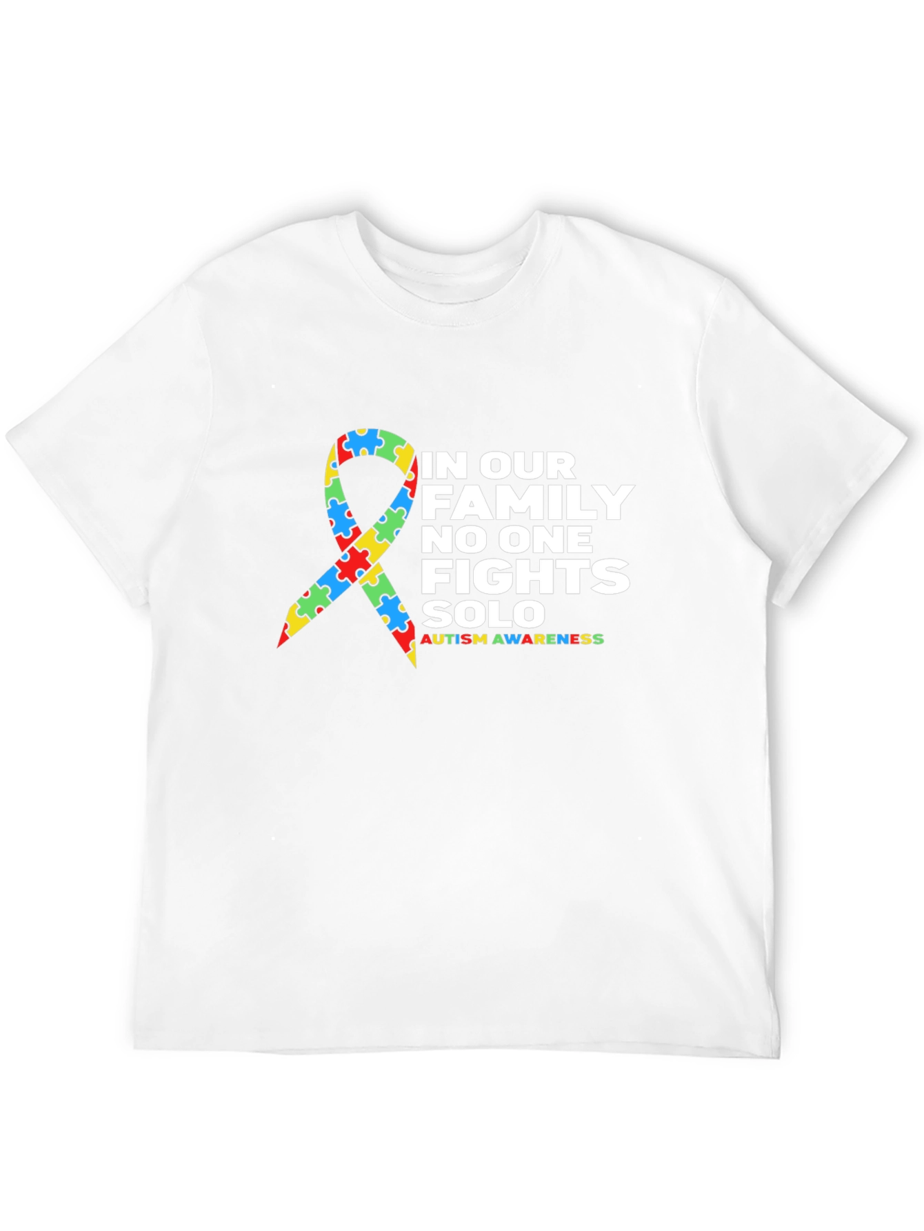 Black Autism Awareness Family T-Shirt view 12