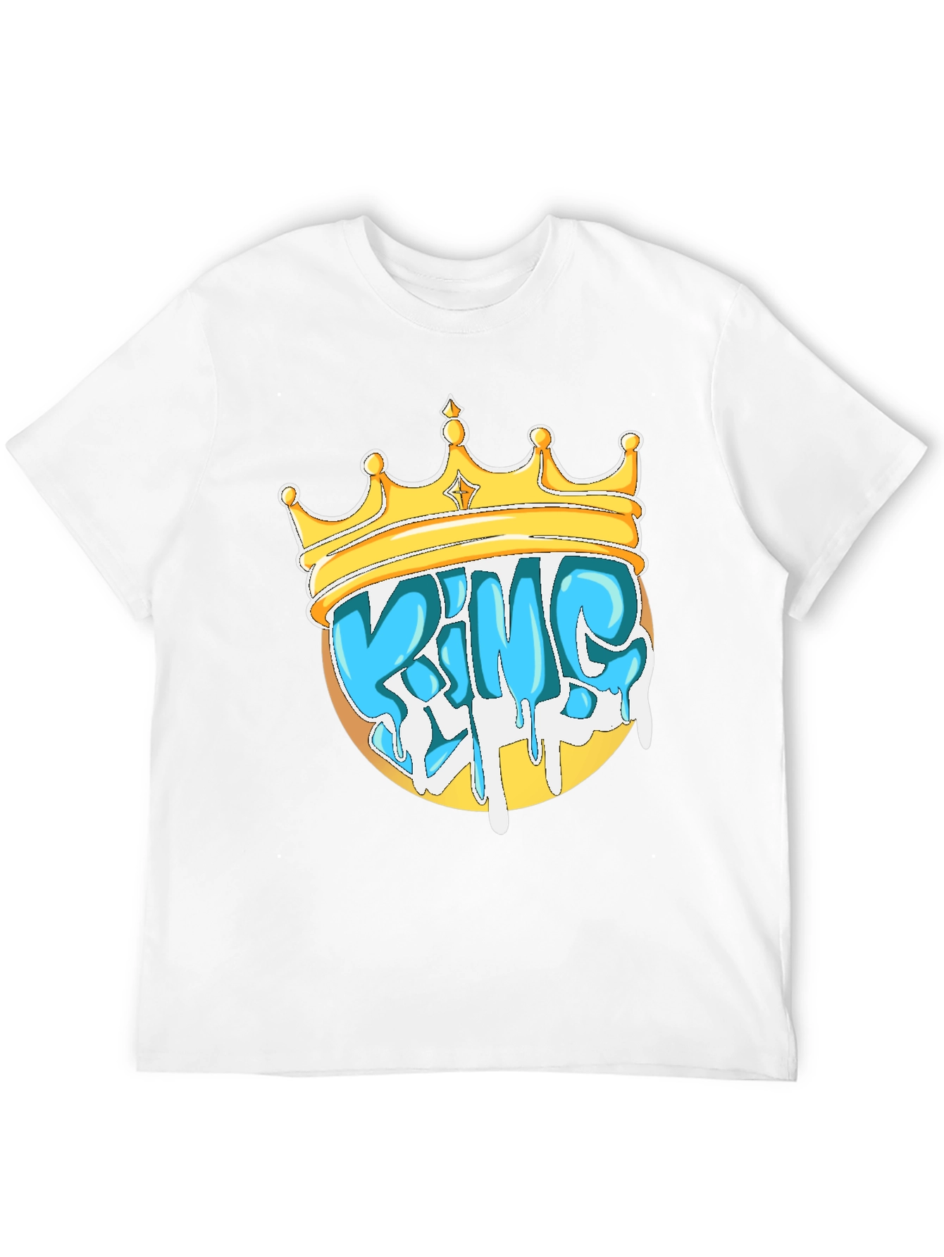 Black King Crown Graphic Tee - Stylish Men's Black T-Shirt view 12