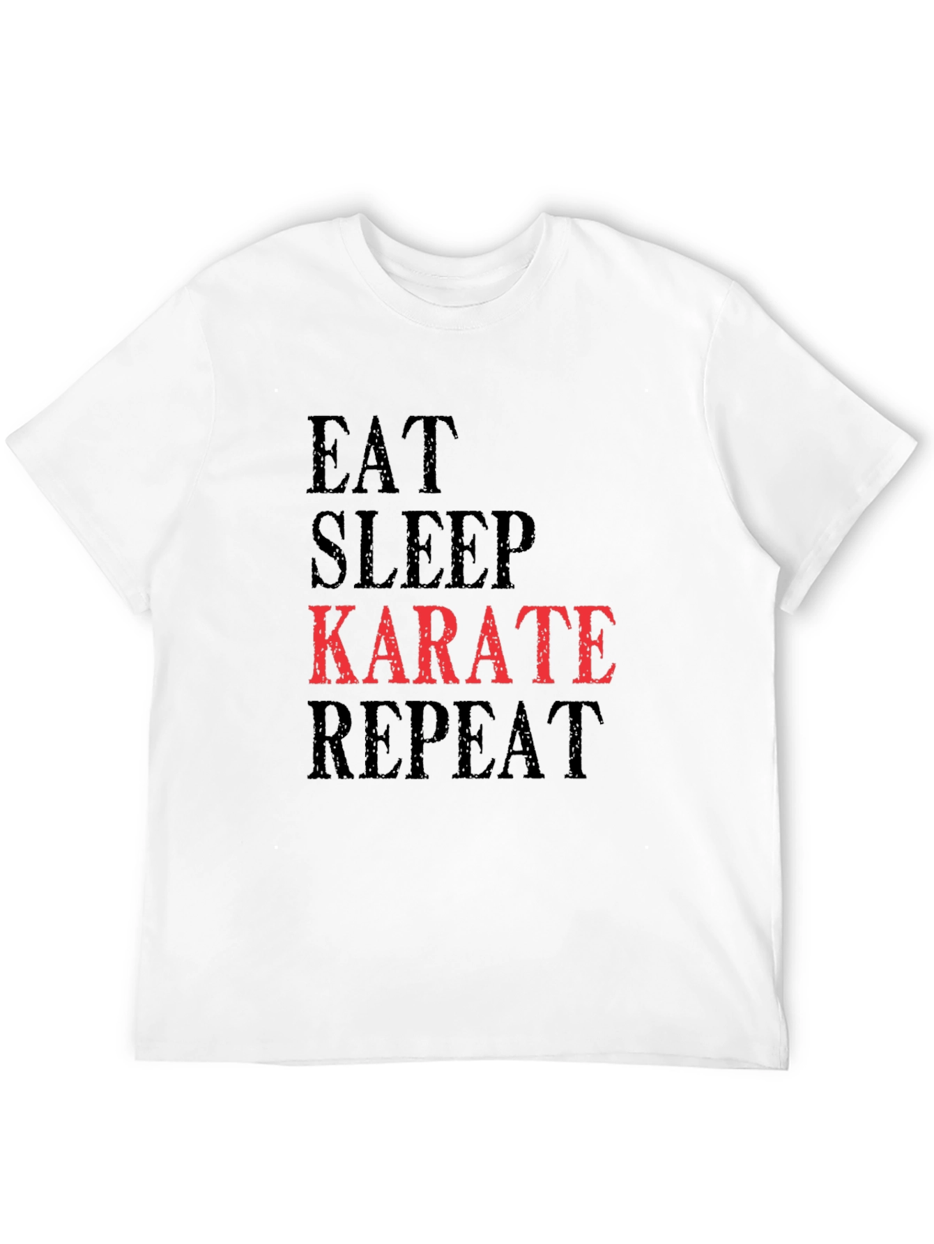 Black Eat Sleep Karate Repeat T-Shirt view 12