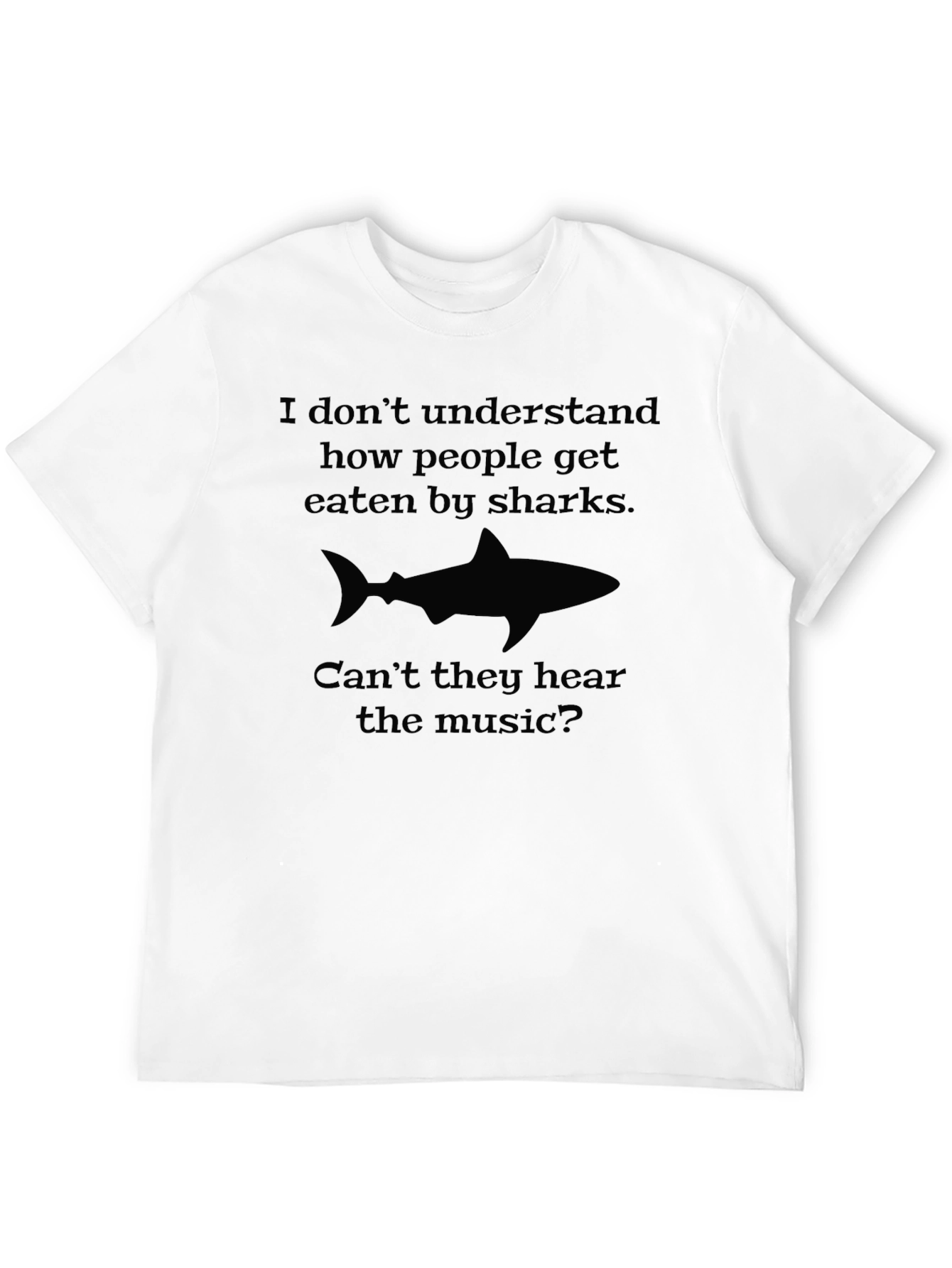 Black Shark Music T-Shirt - Funny Graphic Tee view 12
