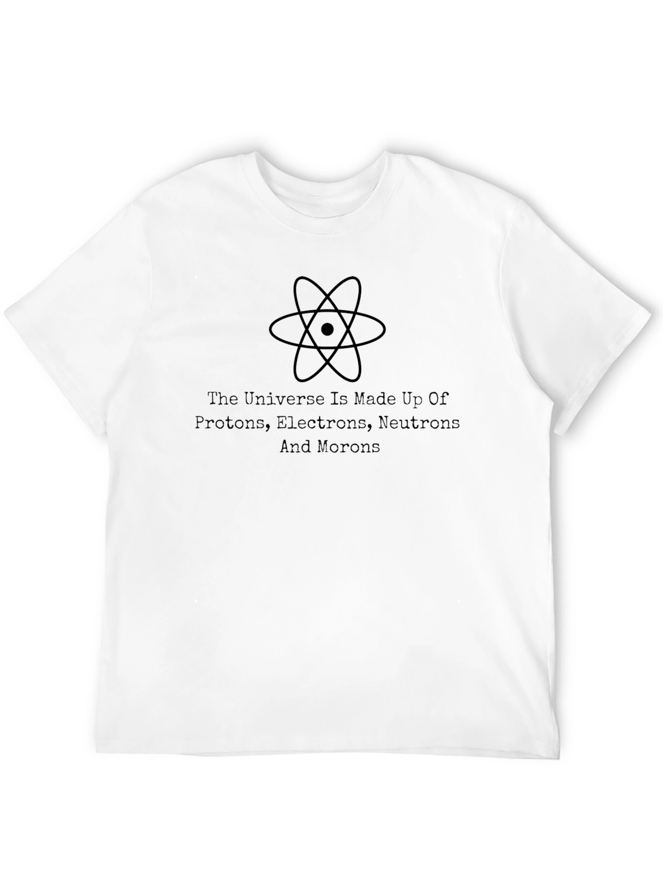 Black The Universe Tee - Funny Science T-Shirt view 12