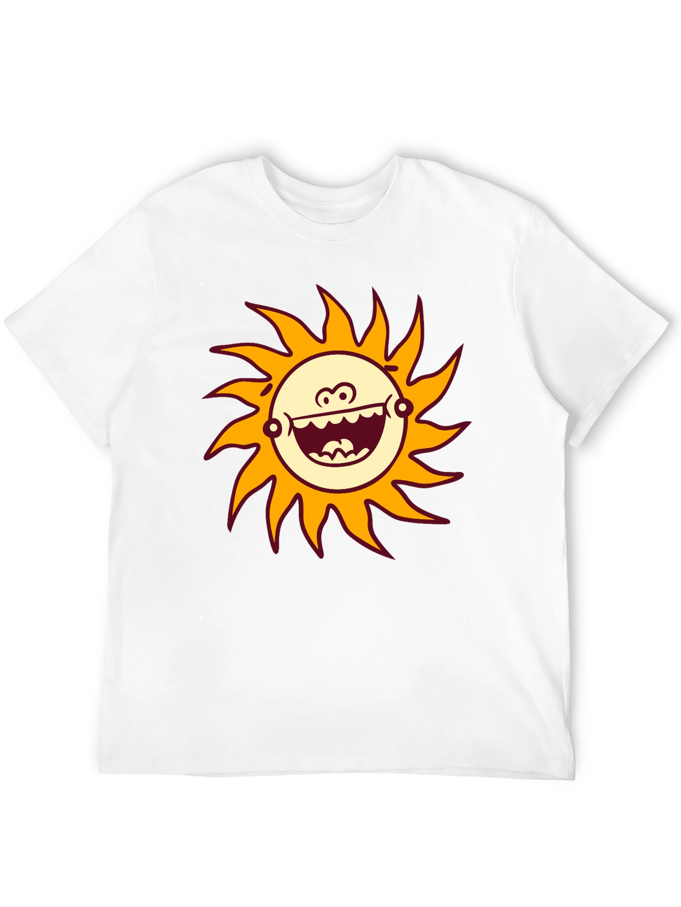 Black Funny Sun Graphic Black T-Shirt view 12
