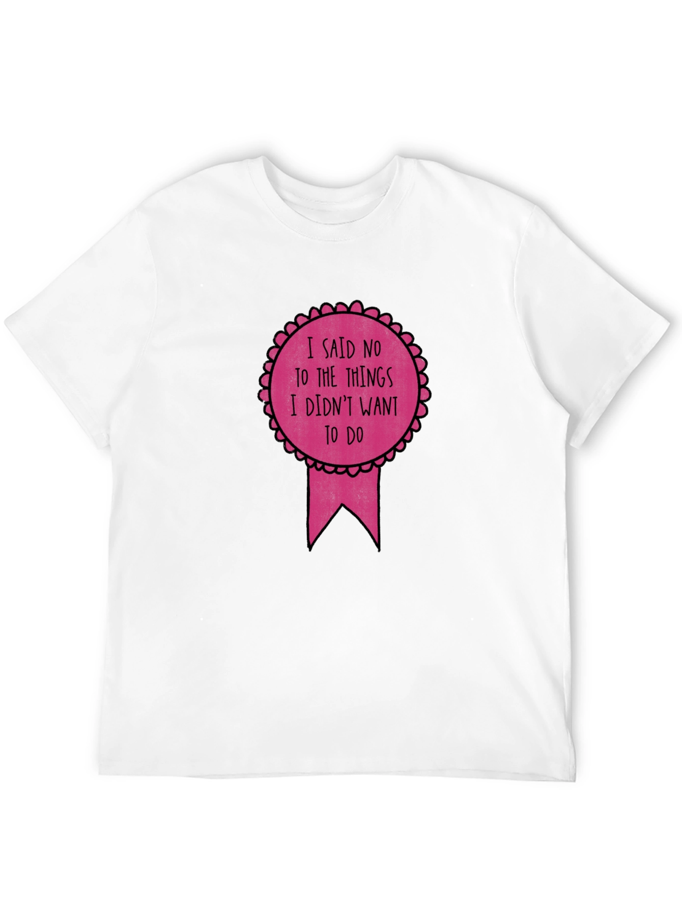 Black Funny Sarcastic Award Ribbon Graphic Tee view 12