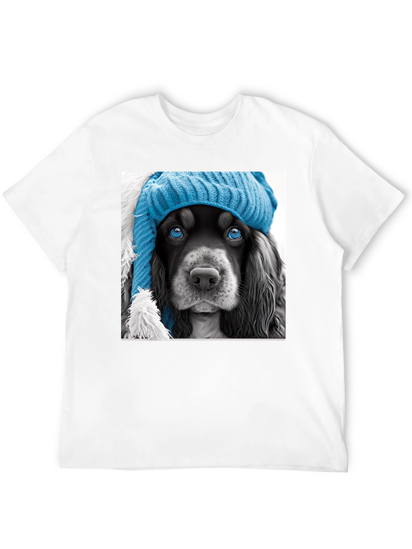 Black Dog in a Hat Graphic Tee view 12
