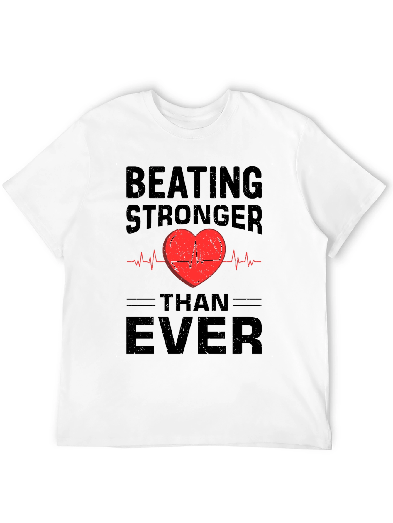 Black Beating Stronger Than Ever Graphic T-Shirt view 12
