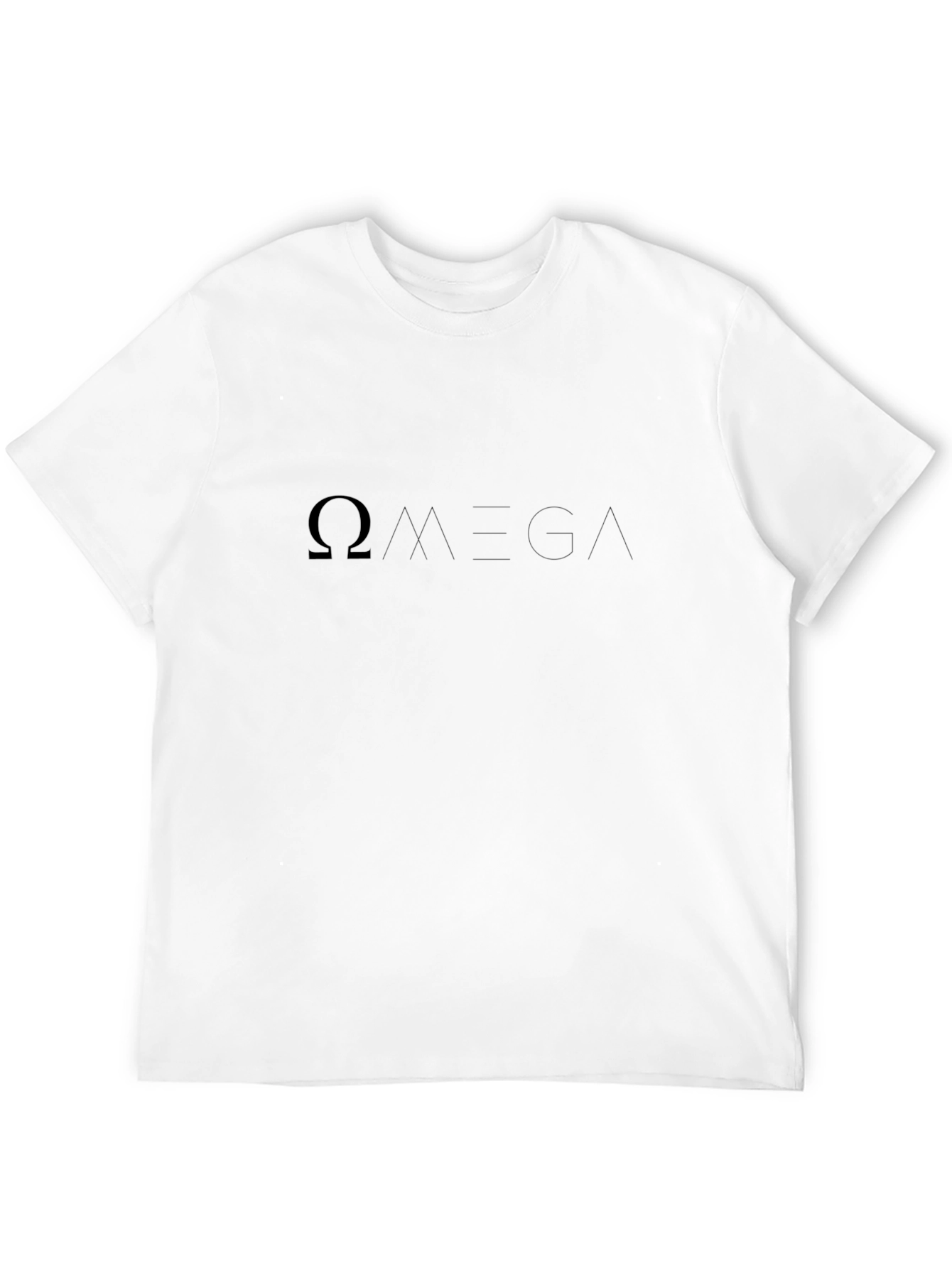 Black Omega Symbol Black T-Shirt view 12