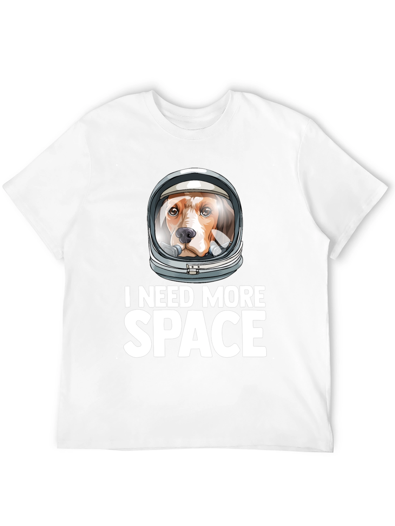 Black Dog Astronaut T-Shirt - I Need More Space view 12