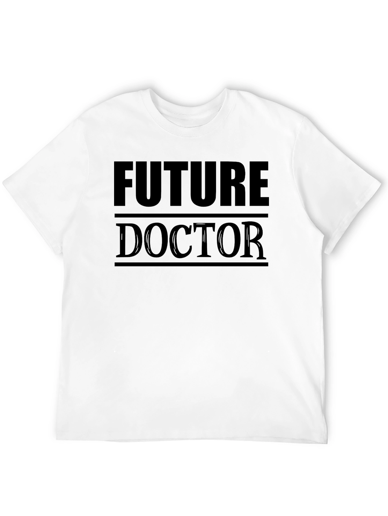 Black Future Doctor Graphic Tee - Black Cotton T-Shirt view 12