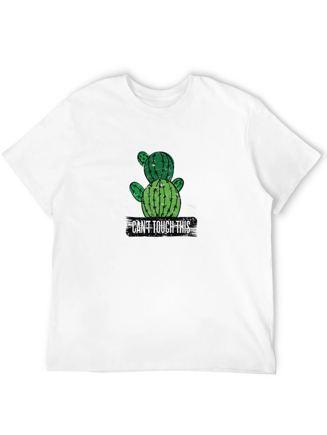 Black Cactus Graphic T-Shirt - "Can't Touch This" view 12
