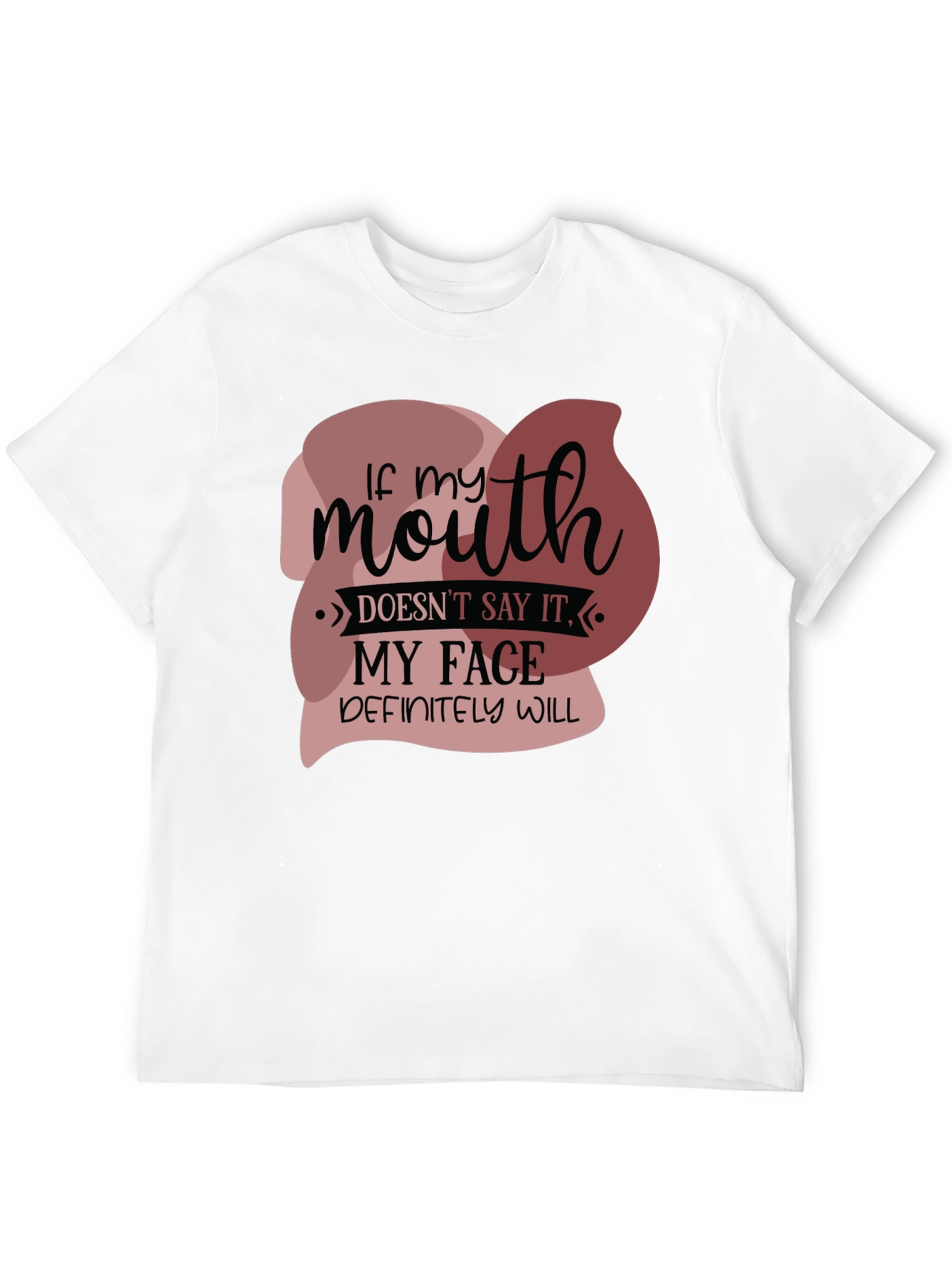 Black Funny 'If my mouth doesn't say it' Graphic Tee view 12