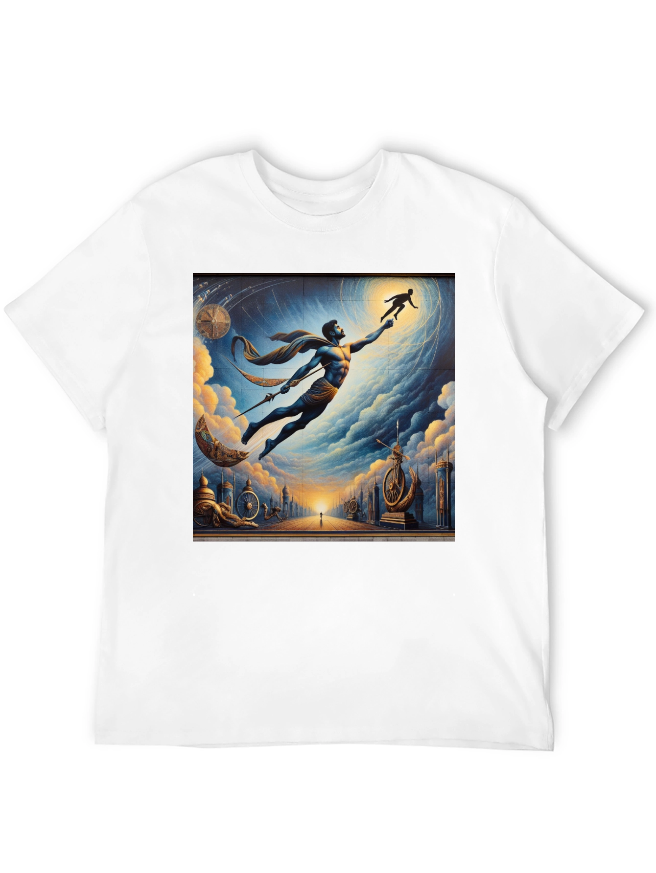 Black Celestial Reach Graphic Tee view 12