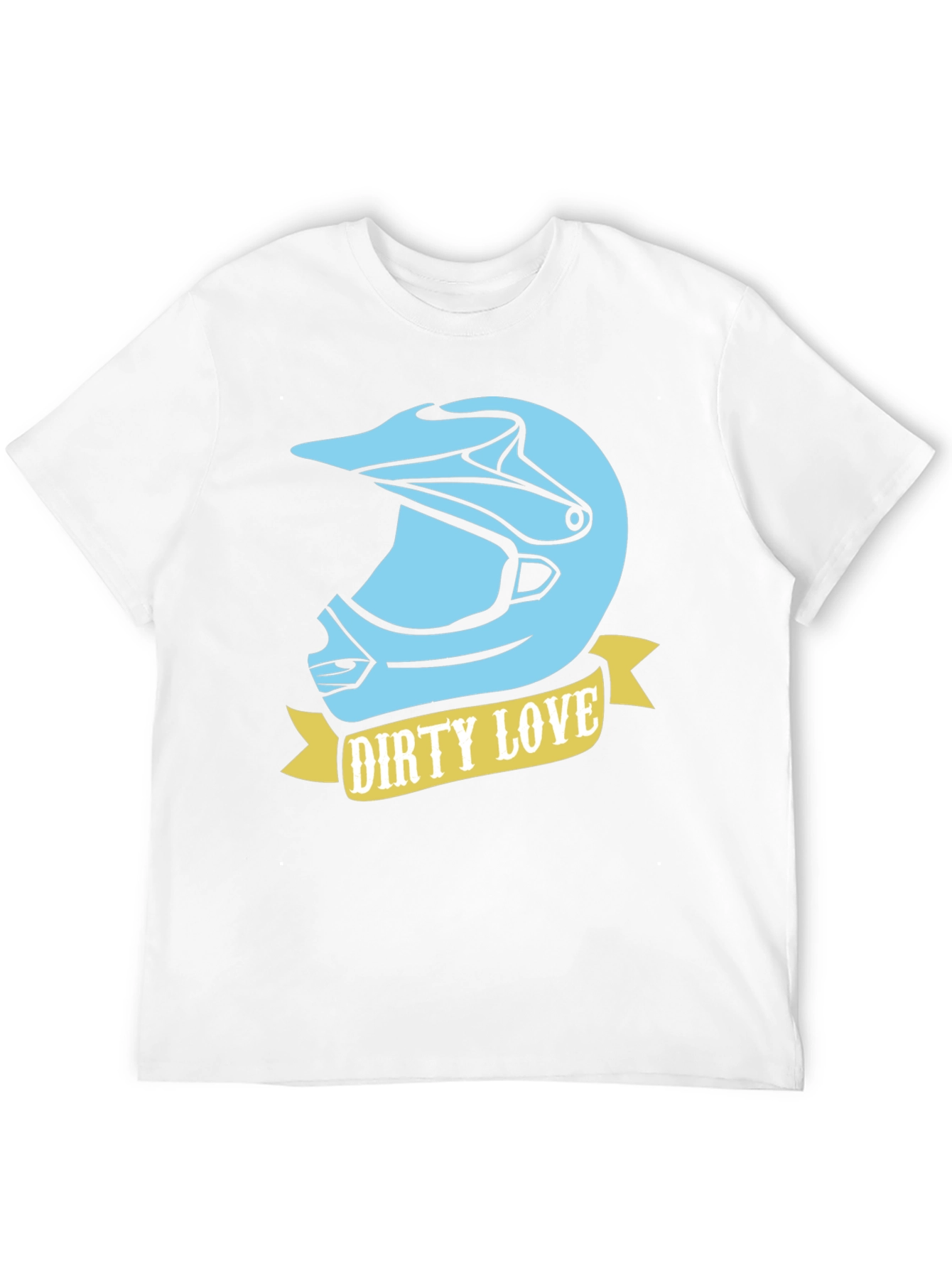 Black Dirty Love Motocross Helmet Graphic Tee view 12