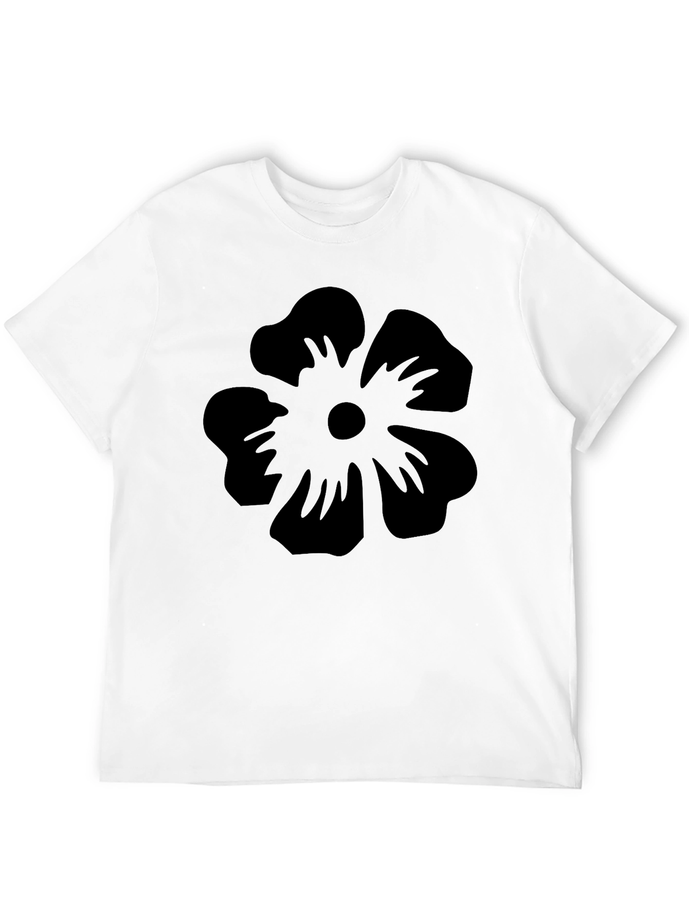 Black Black Floral Graphic Tee - Casual Style view 12