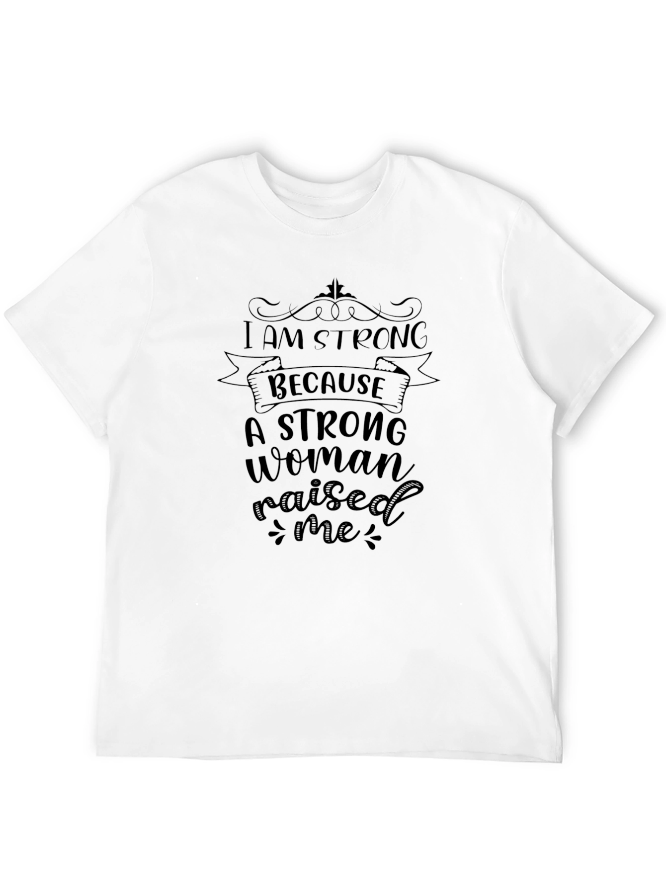 Black I am Strong Graphic T-Shirt view 12