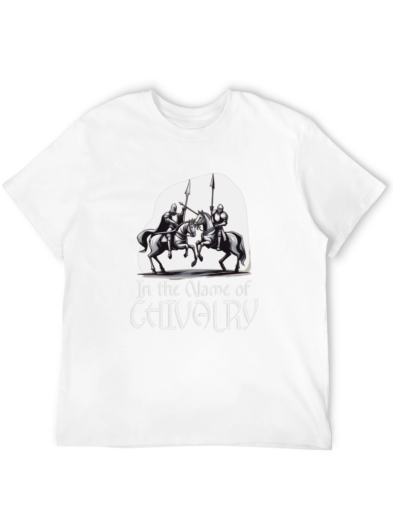 Black Chivalry Knights T-Shirt - Black view 12