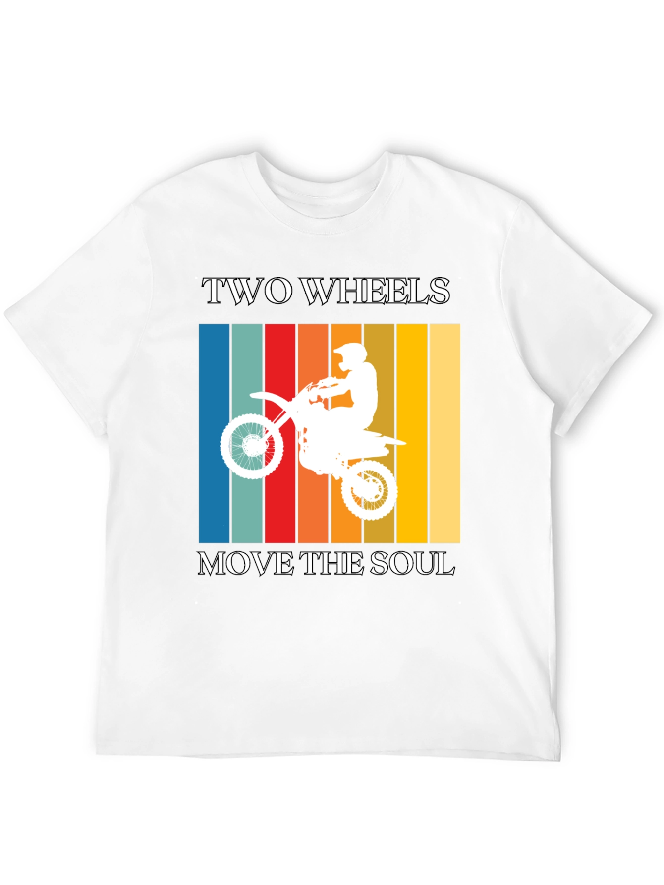 Black Two Wheels Move the Soul Graphic Tee view 12