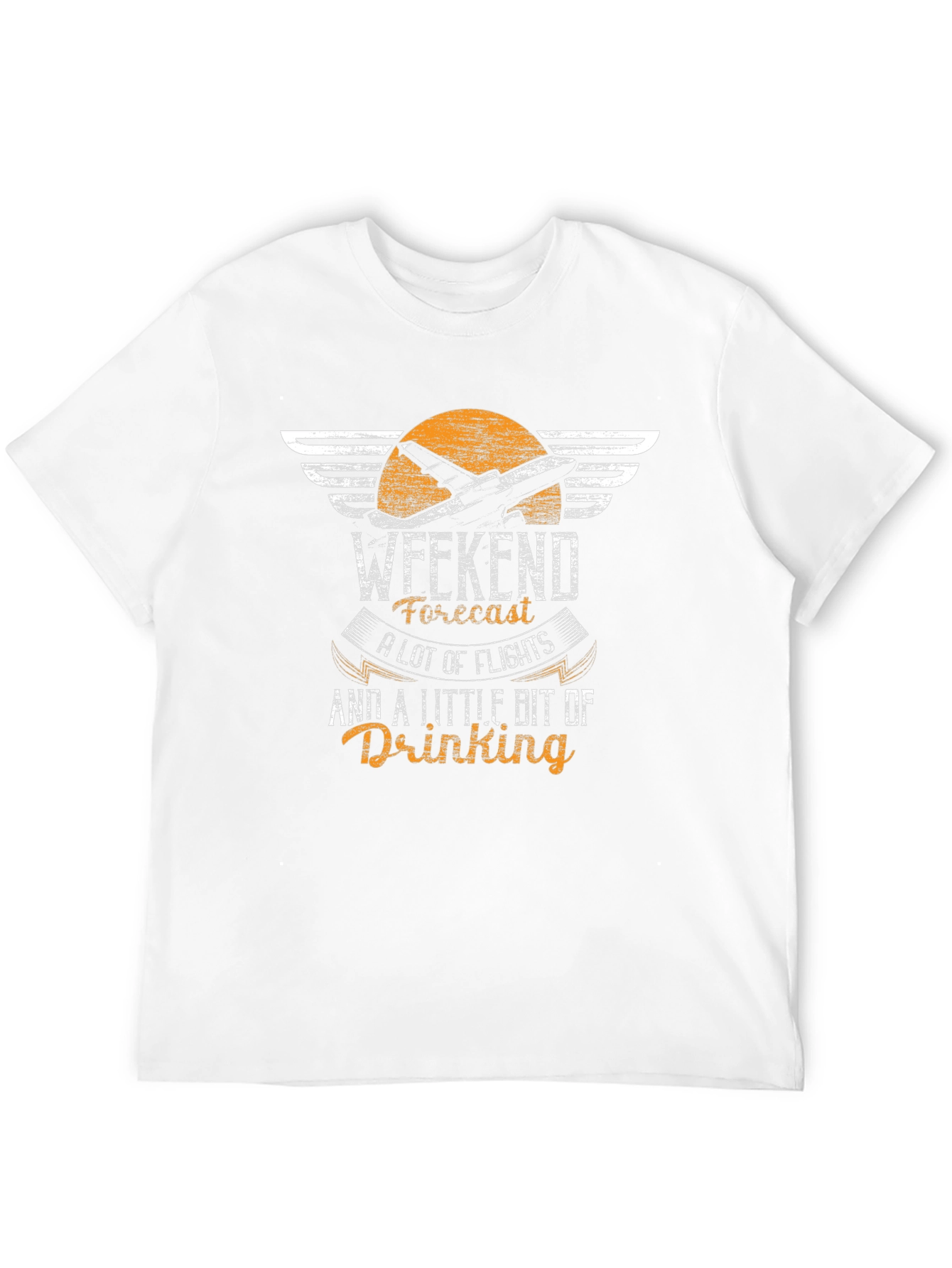 Black Weekend Forecast Aviation T-Shirt - Flights & Drinking! view 12