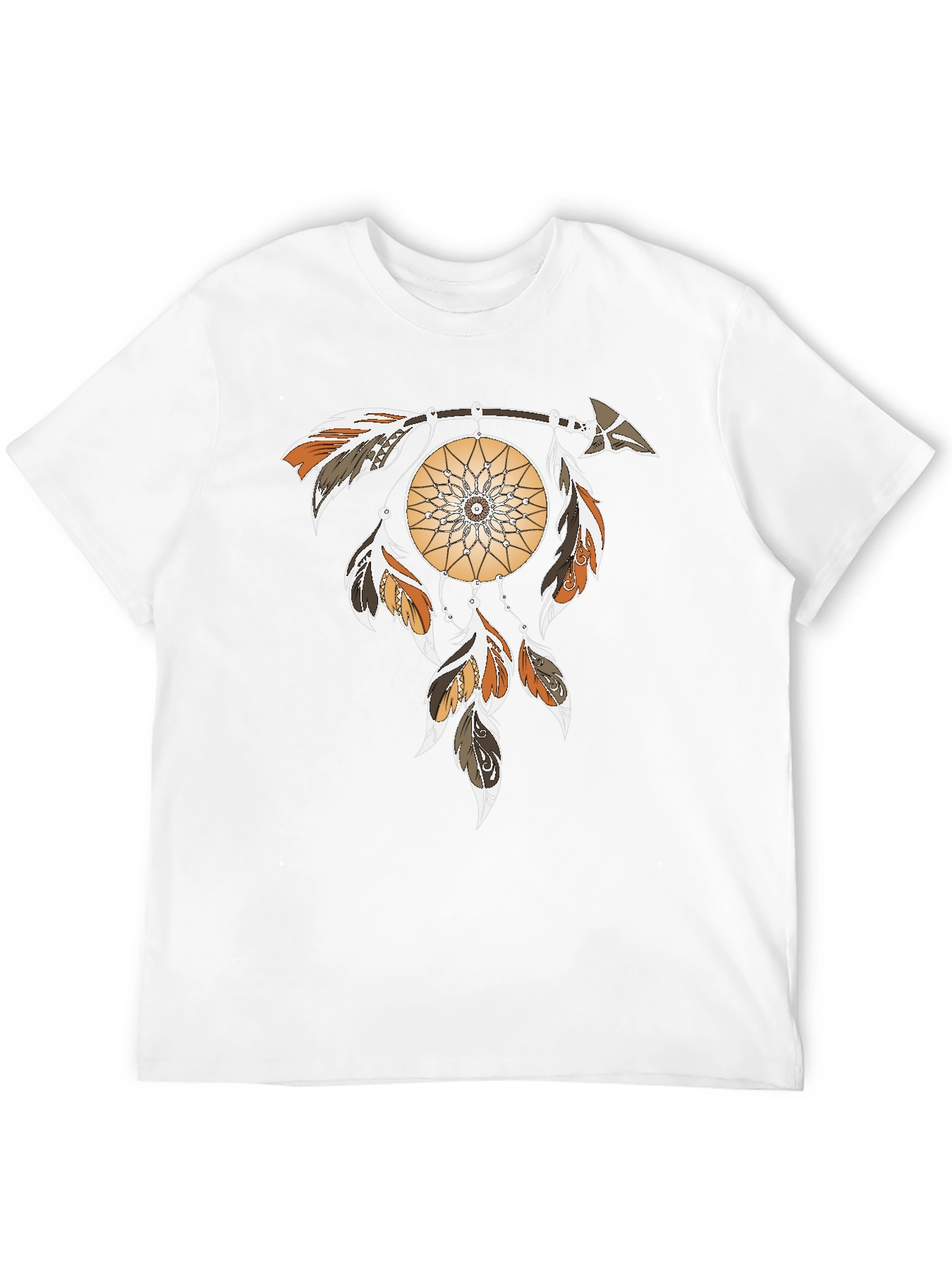 Black Dreamcatcher Graphic Tee - Arrow & Feathers Design view 12