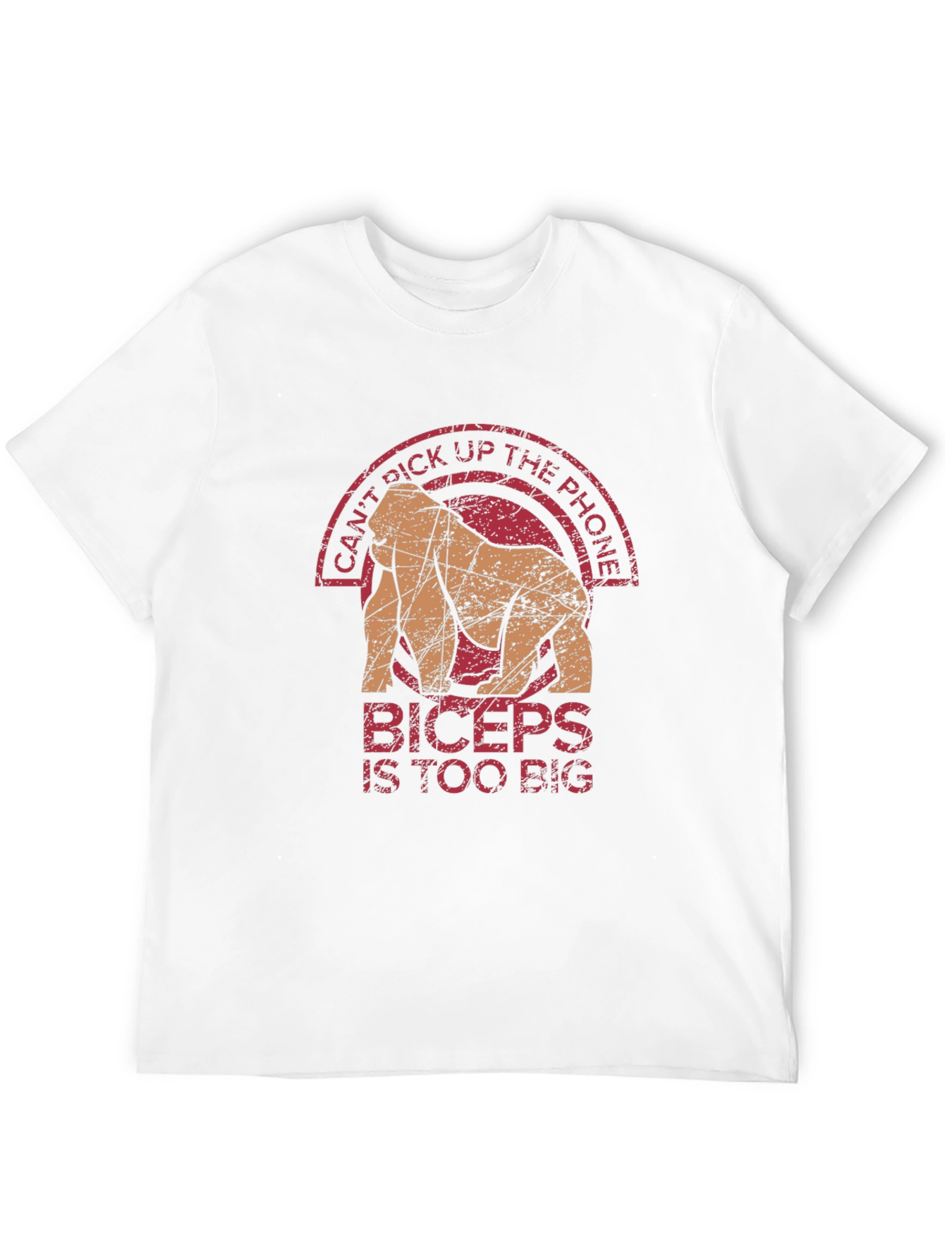 Black Biceps Too Big Gorilla Graphic Tee view 12