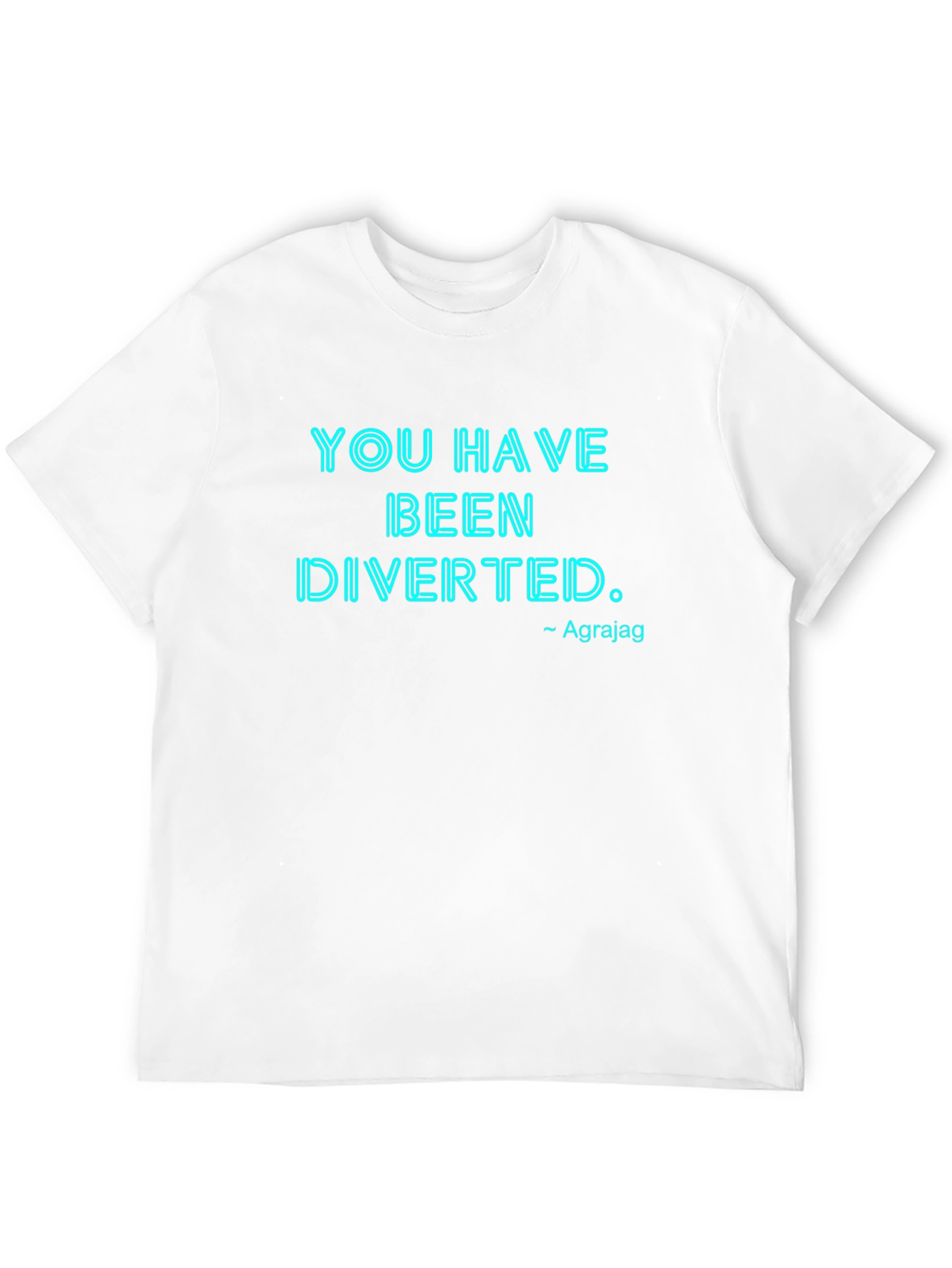 Black You Have Been Diverted Graphic Tee view 12