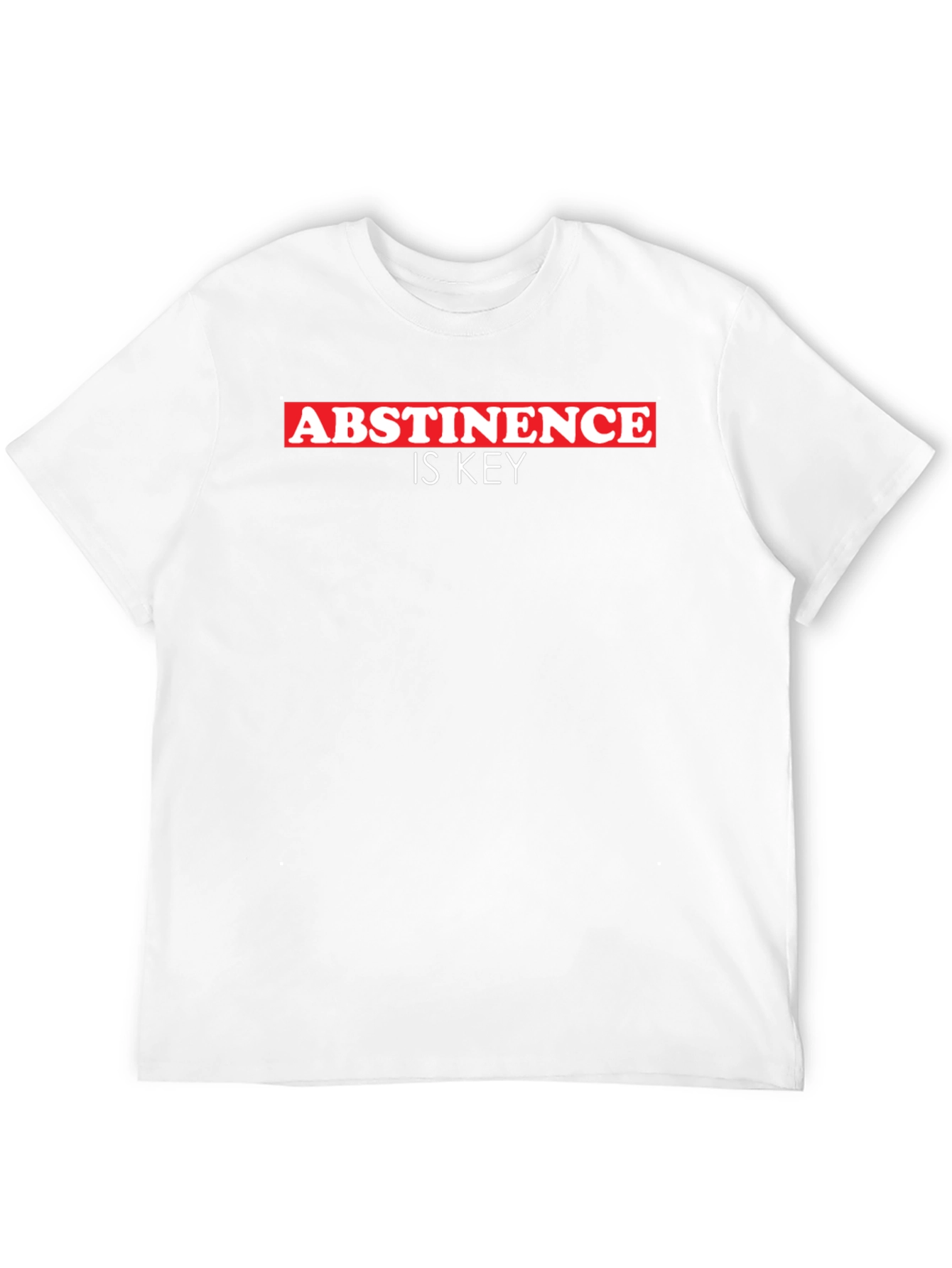 Black Abstinence is Key Black T-Shirt view 12