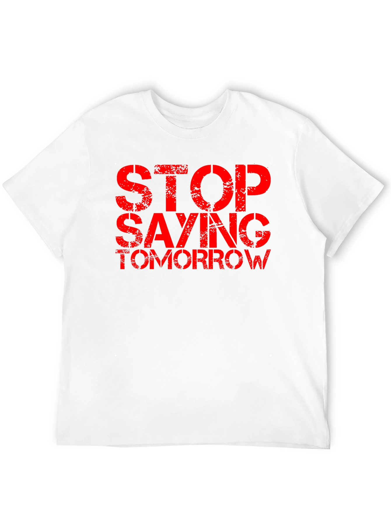Black Stop Saying Tomorrow Graphic Tee view 12