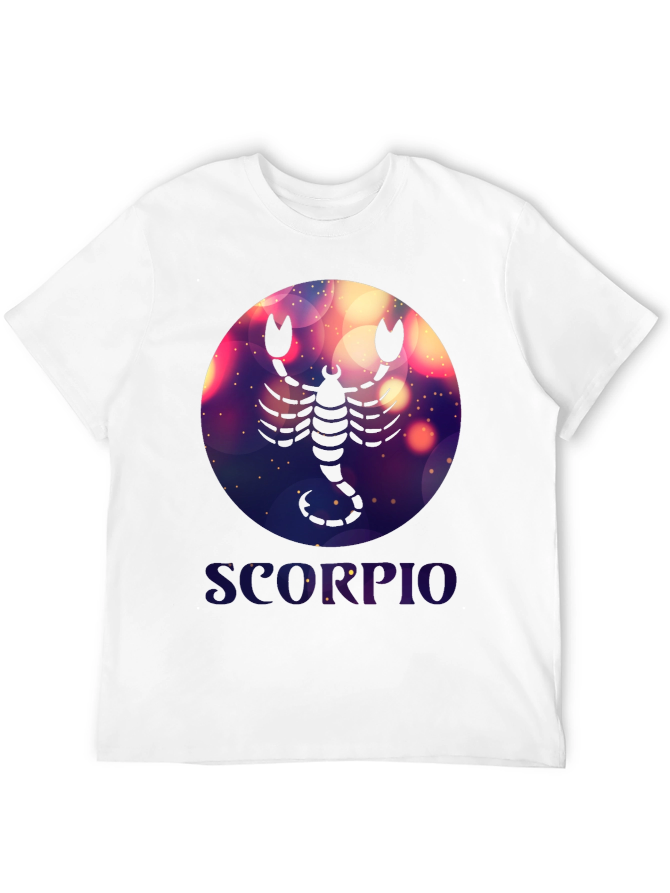 Black Scorpio Zodiac Graphic T-Shirt - Black Cotton Blend view 12