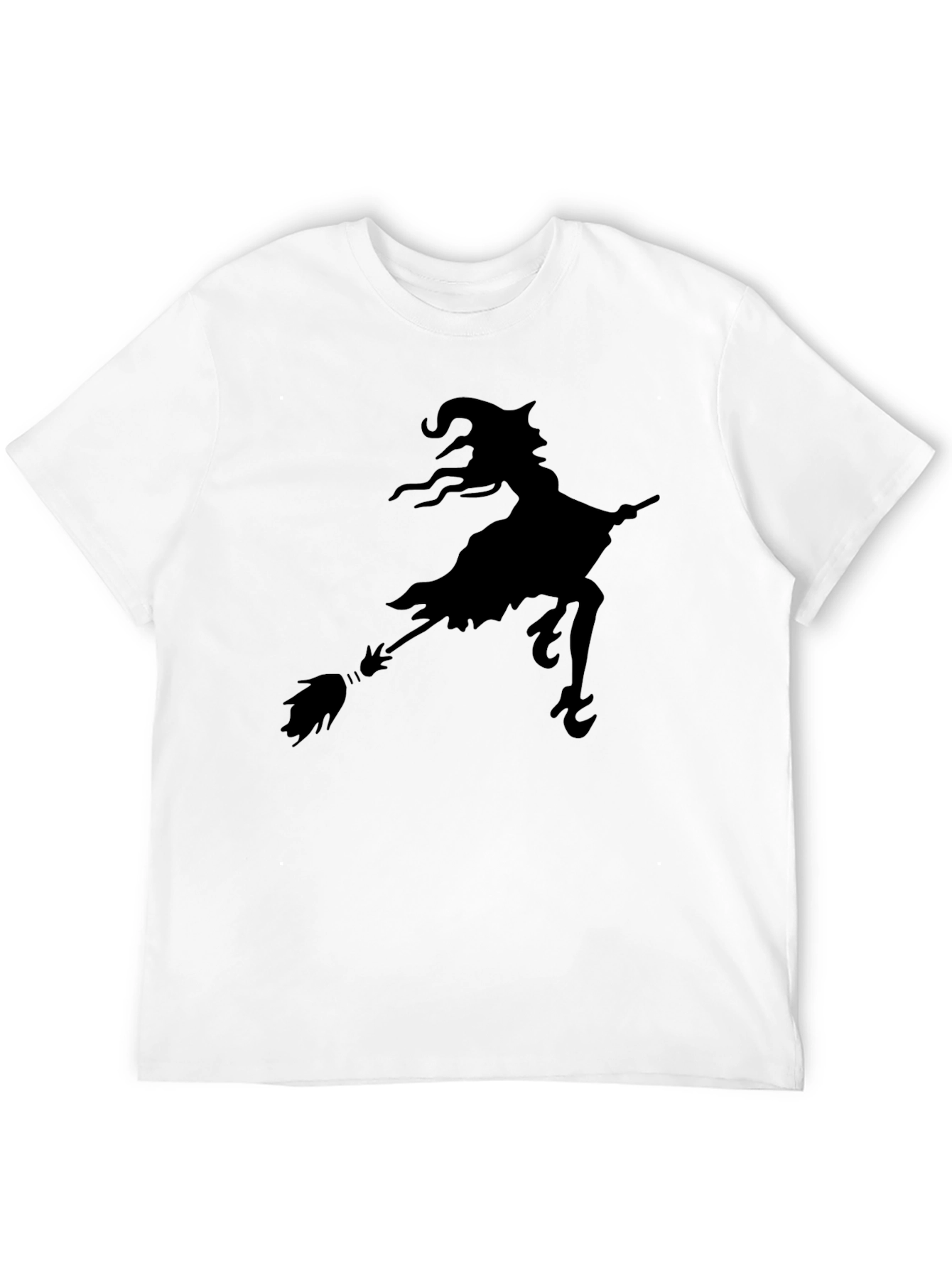 Black Witch Silhouette Black T-Shirt view 12
