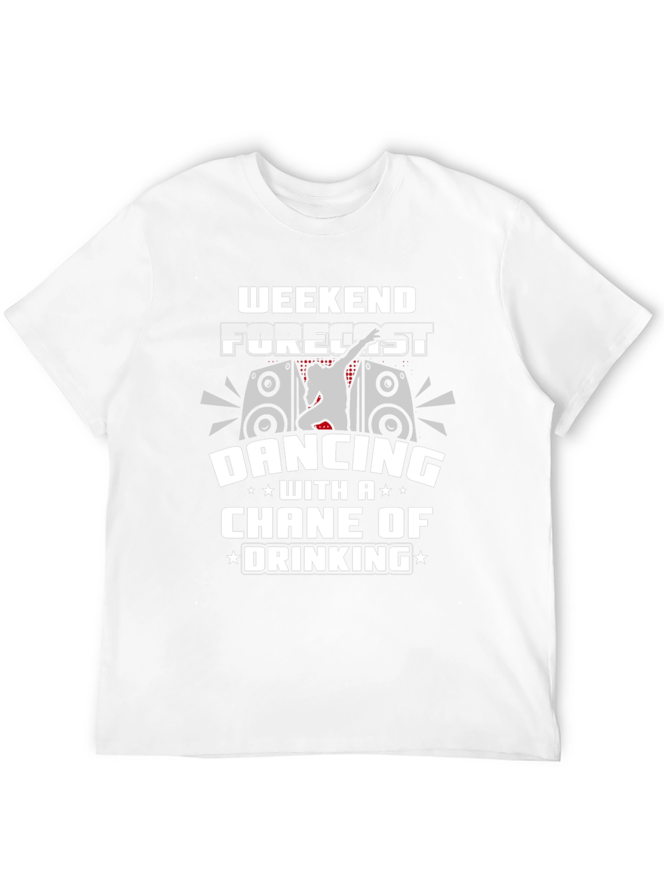 Black Weekend Forecast Dancing and Drinking T-Shirt view 12