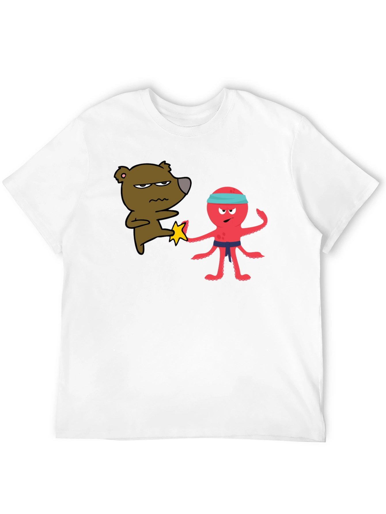 Black Bear vs Octopus T-Shirt - Martial Arts Funny Tee view 12