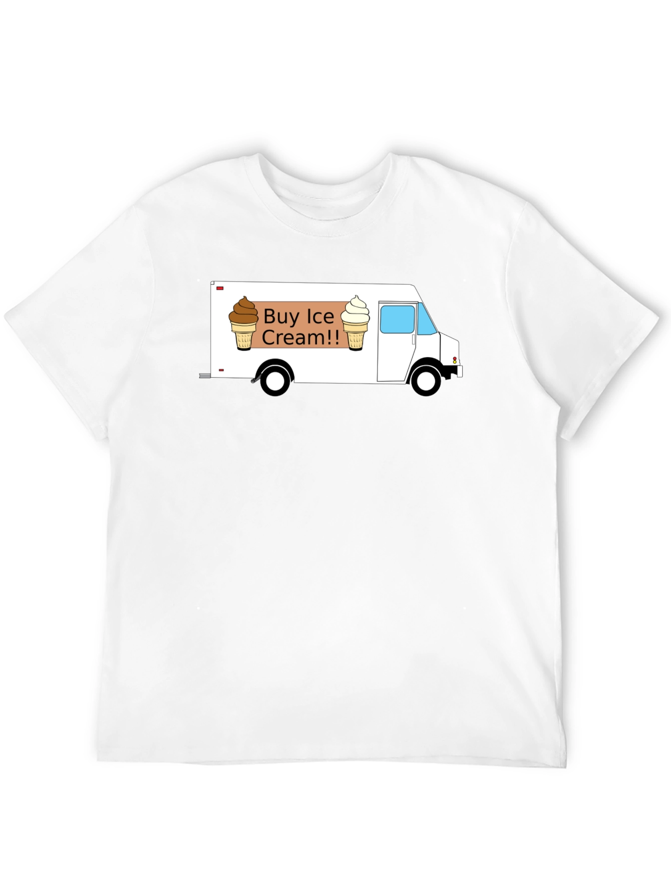Black Buy Ice Cream T-Shirt - Novelty Tee for Ice Cream Lovers view 12