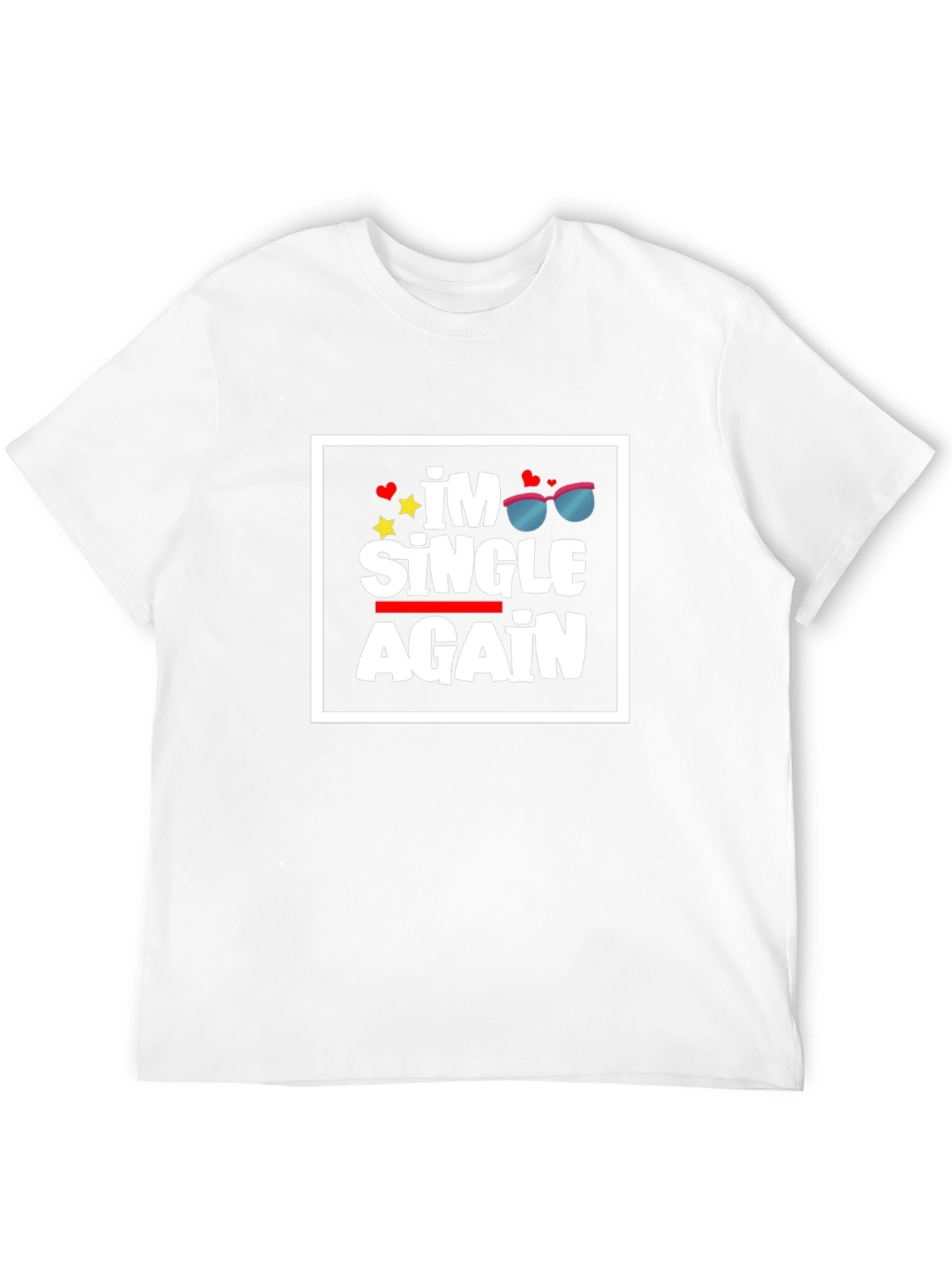 Black I'm Single Again Graphic Tee - Black T-Shirt view 12