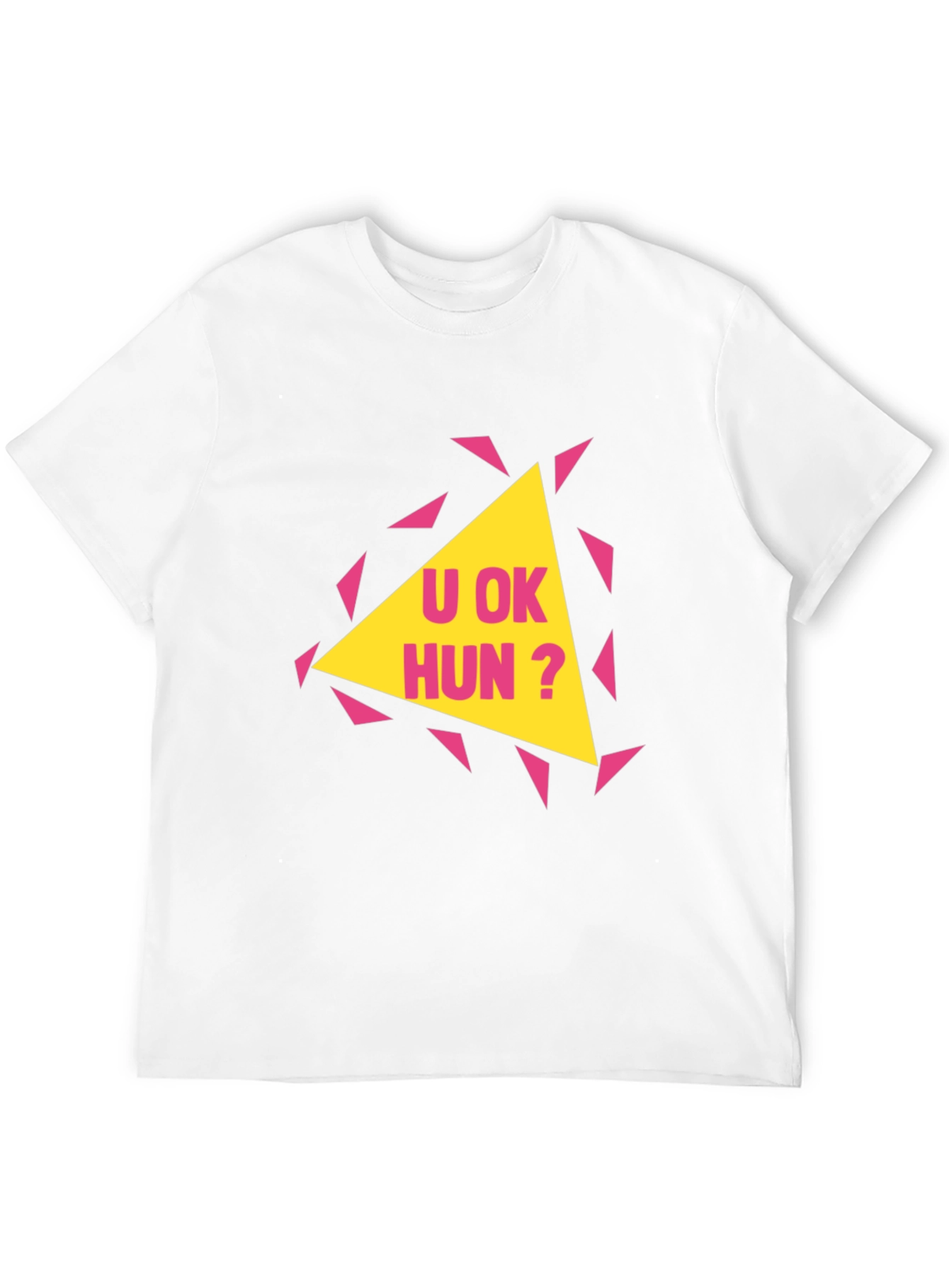 Black U OK Hun? Graphic Print T-Shirt view 12