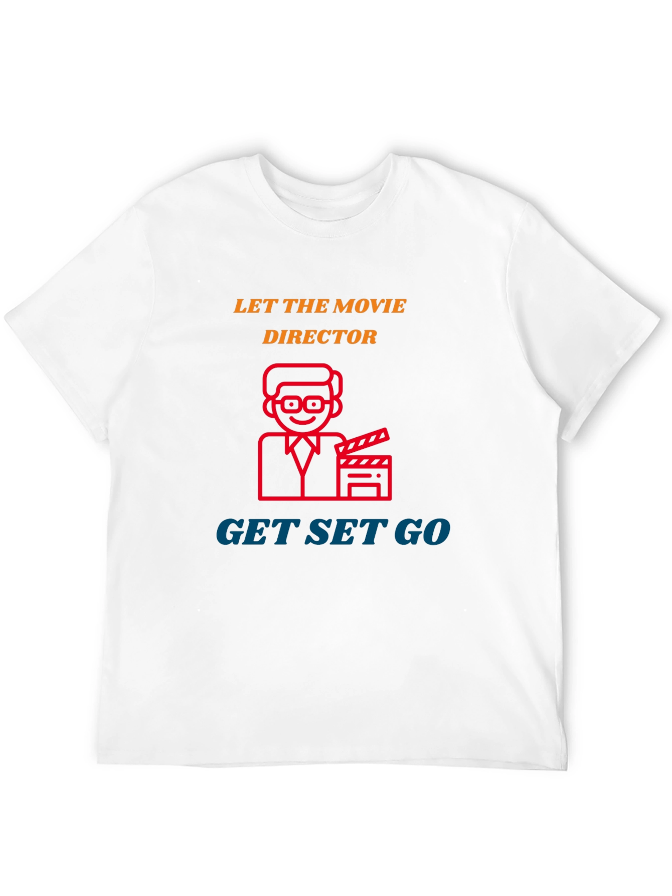 Black Movie Director T-Shirt - Get Set Go view 12