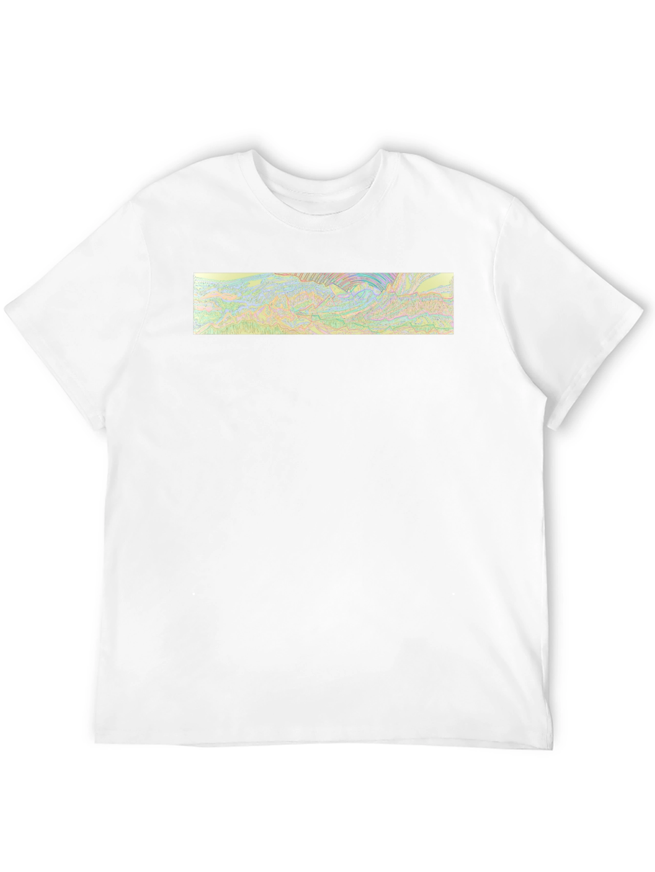 Black Abstract Graphic Tee - Black view 12