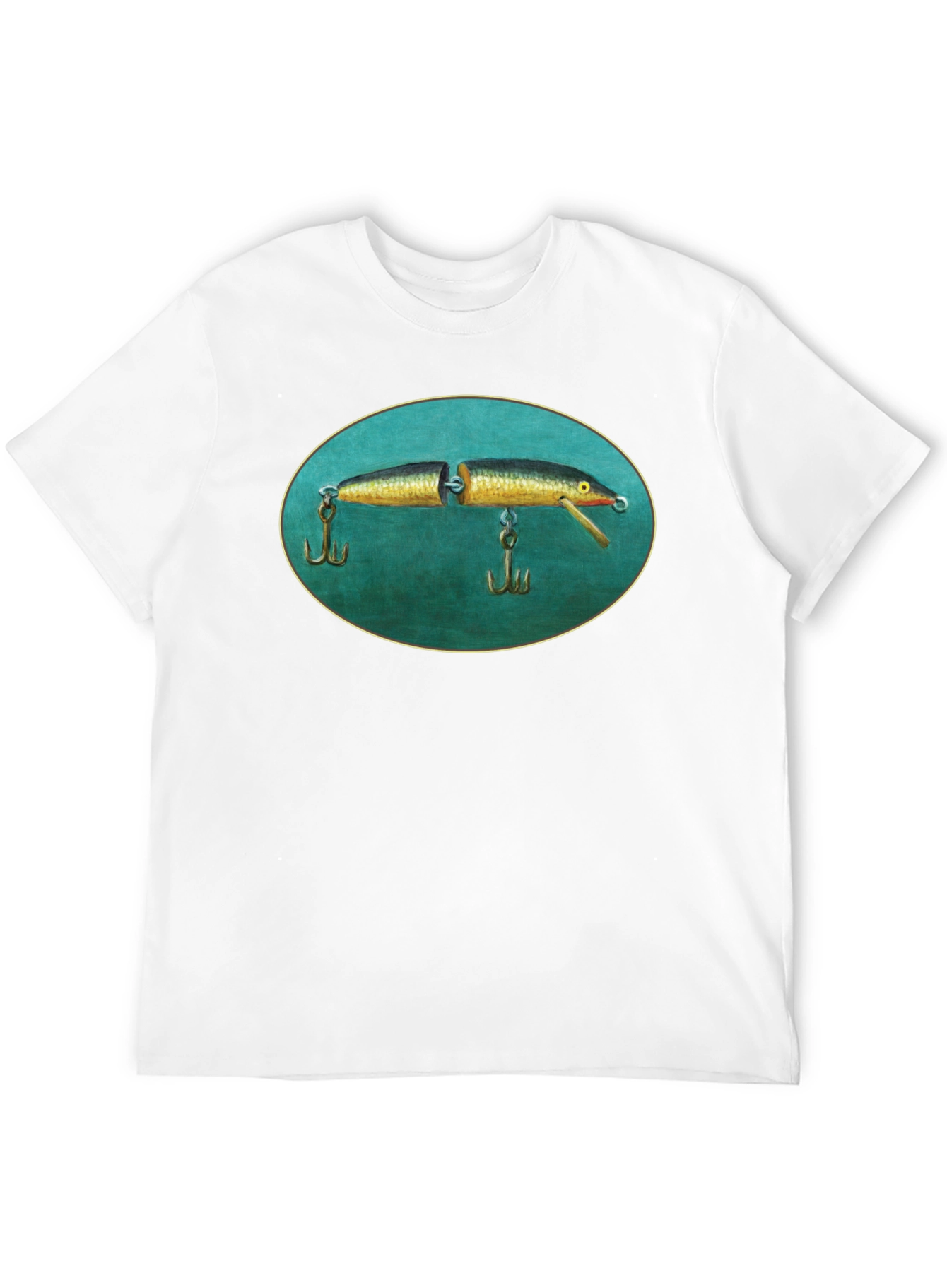 Black Vintage Fishing Lure Tee - Unique Graphic T-Shirt view 12