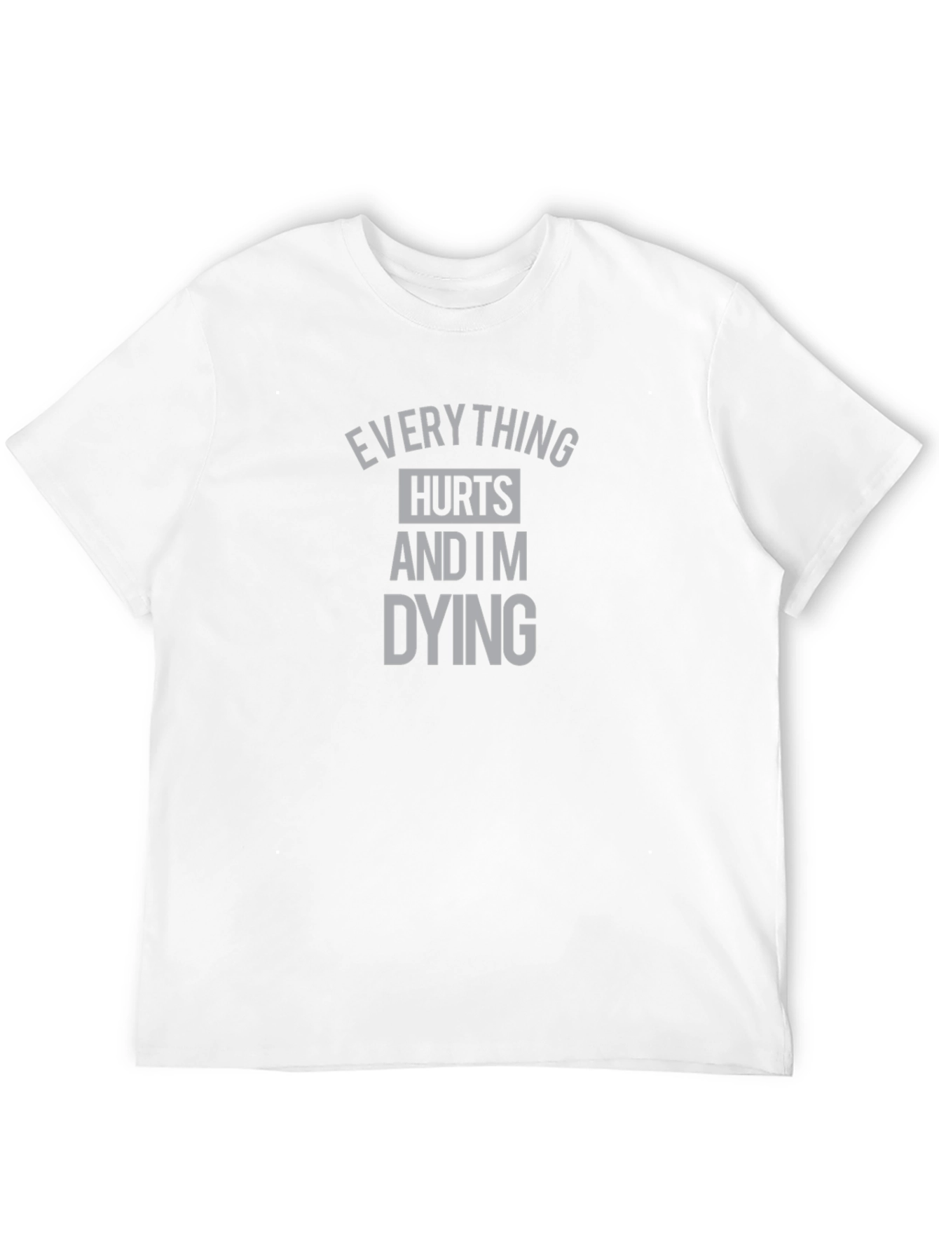 Black Everything Hurts T-Shirt view 12