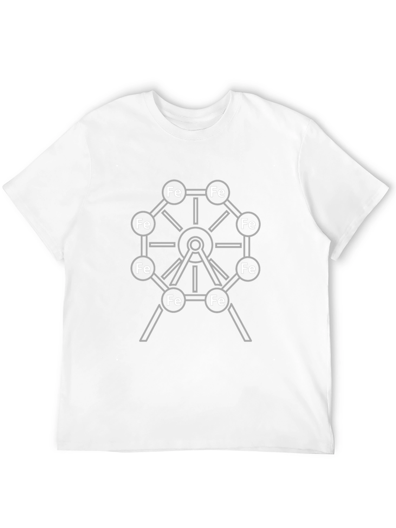 Black Iron Ferris Wheel Graphic T-Shirt - Science Tee view 12